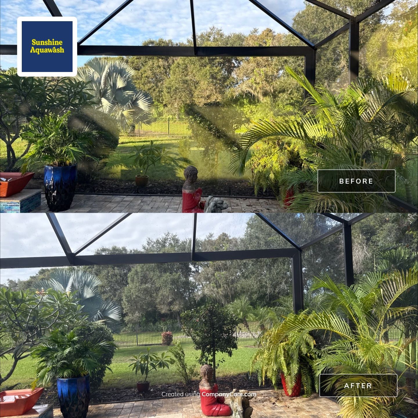 Pool Cage Cleaning | Rye Wilderness, Bradenton FL by Sunshine AquaWash