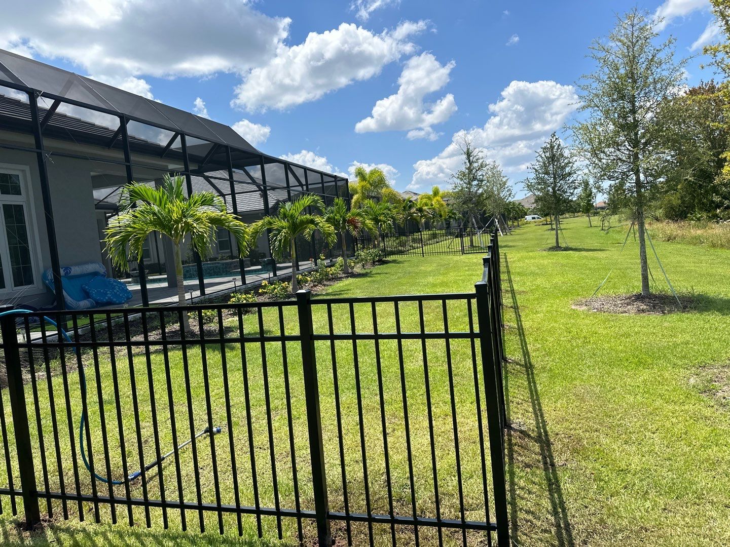 Aluminum Fence Installation using 3 Rail Aluminum Fence by Asap fence and gates, LLC