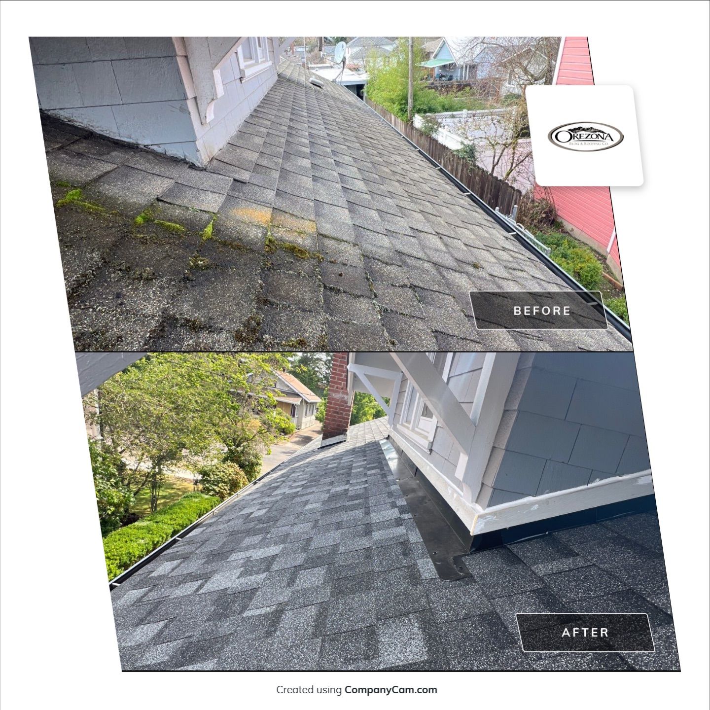 Residential Roofing Installation using IKO Dynasty (Color: Summit Grey) by Orezona Building & Roofing Company, Inc.