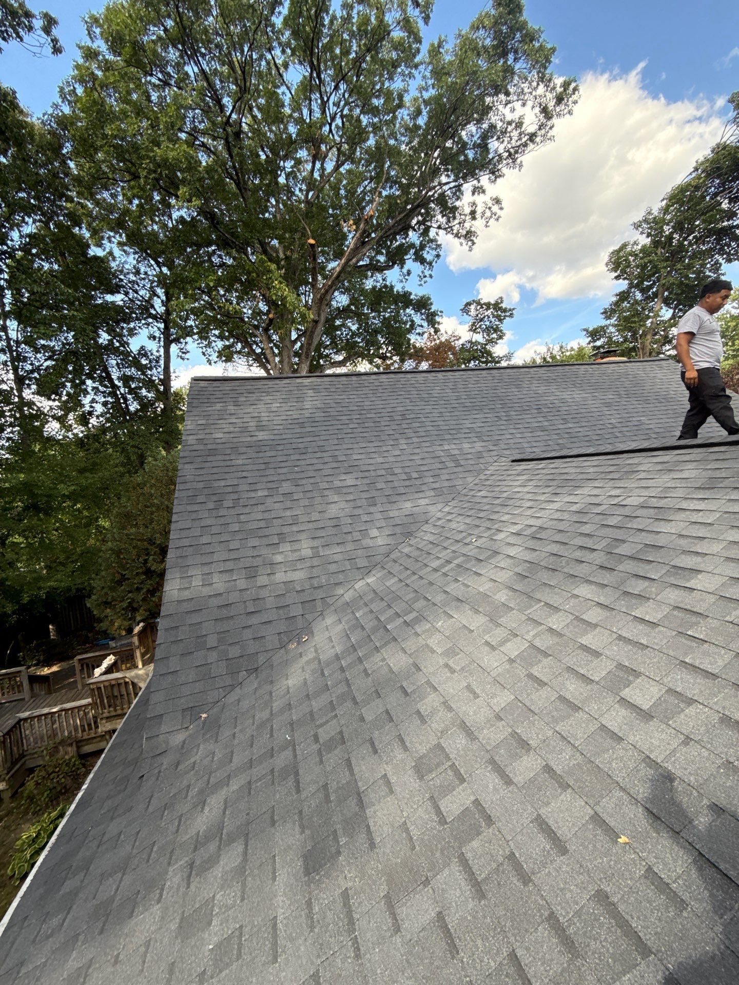 Falls Church: Residential Roof Replacement with CertainTeed Landmark in Moire Black  by RM Banning, Inc.