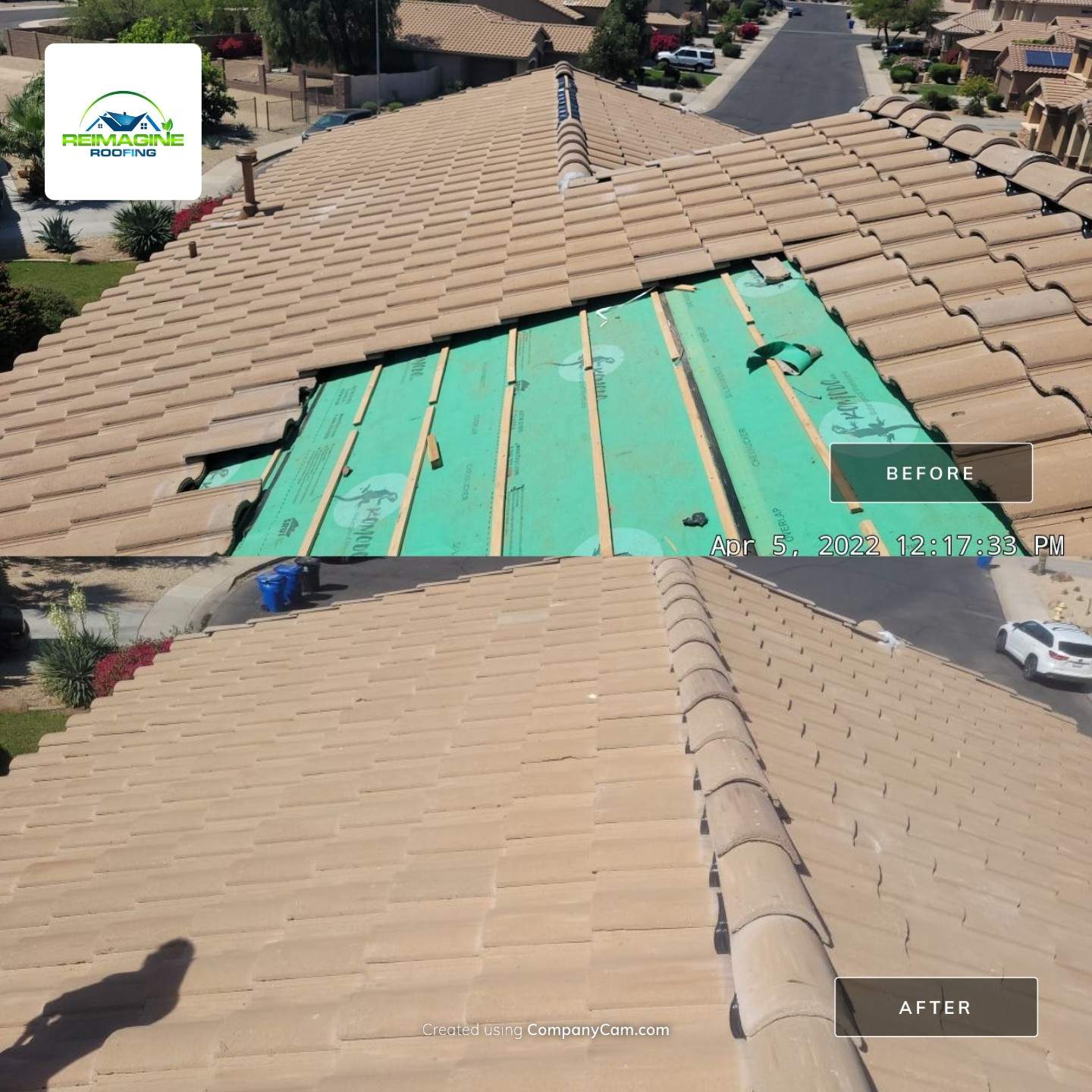 Sandstone Beige Concrete Tile by Reimagine Roofing