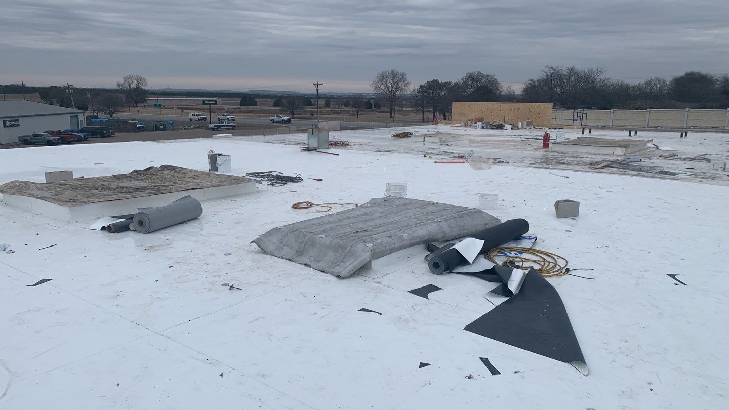 Bio-Life Commercial Roof Replacement using IB Systems PVC by Roof Experts