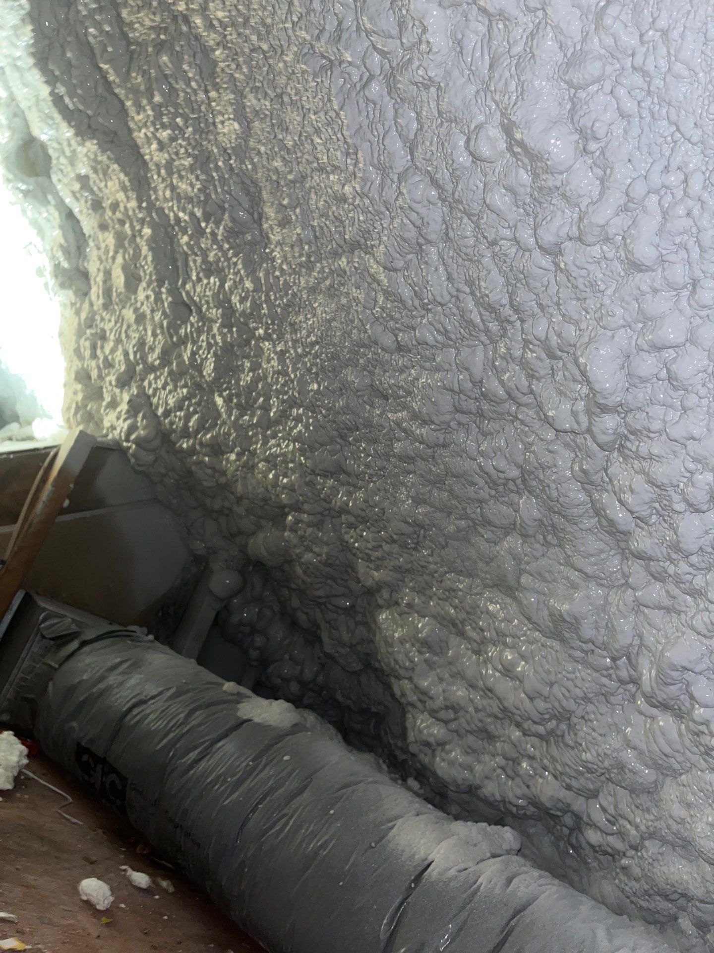 Attic Insulation using open cell spray foam by NYS Foam & Energy