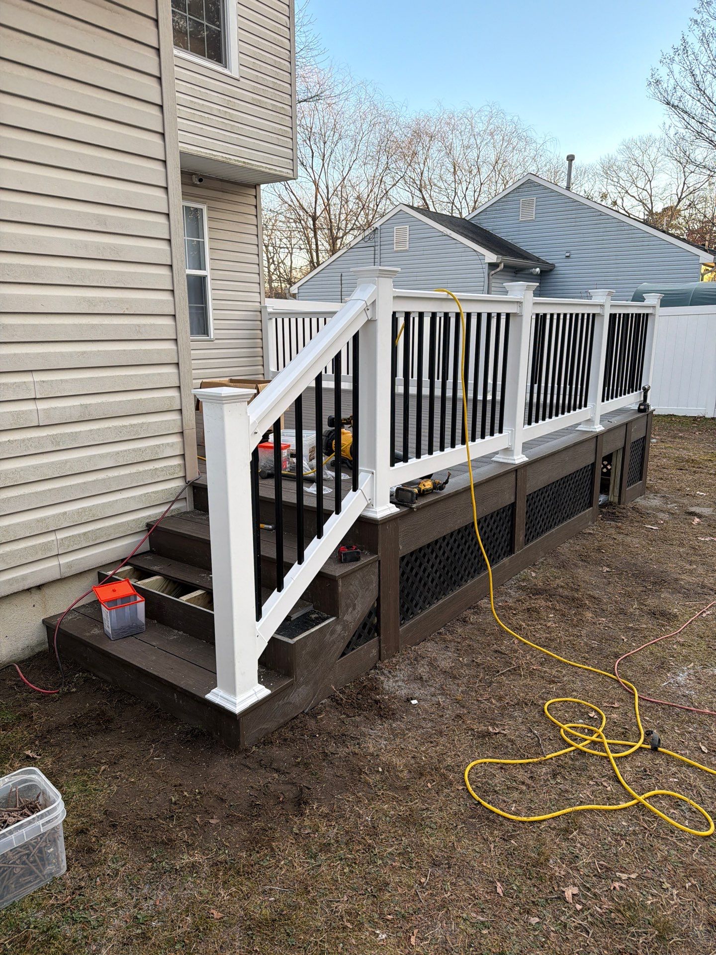 Deck Resurfacing and New Railings on a Porch in Lacey Township, New Jersey by deck guardian