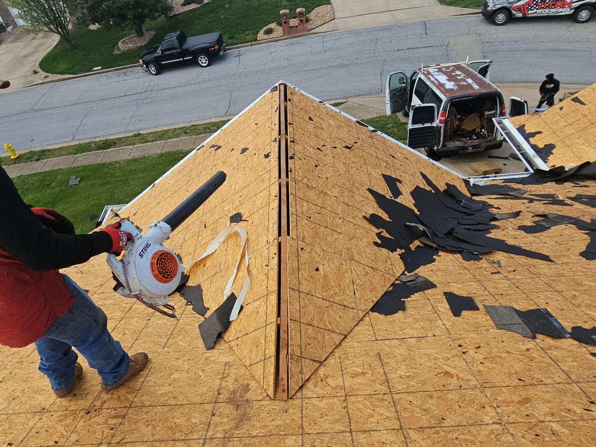 Residential Roof + Gutters & Downspouts Install  by Titan Commercial & Residential Roofing 