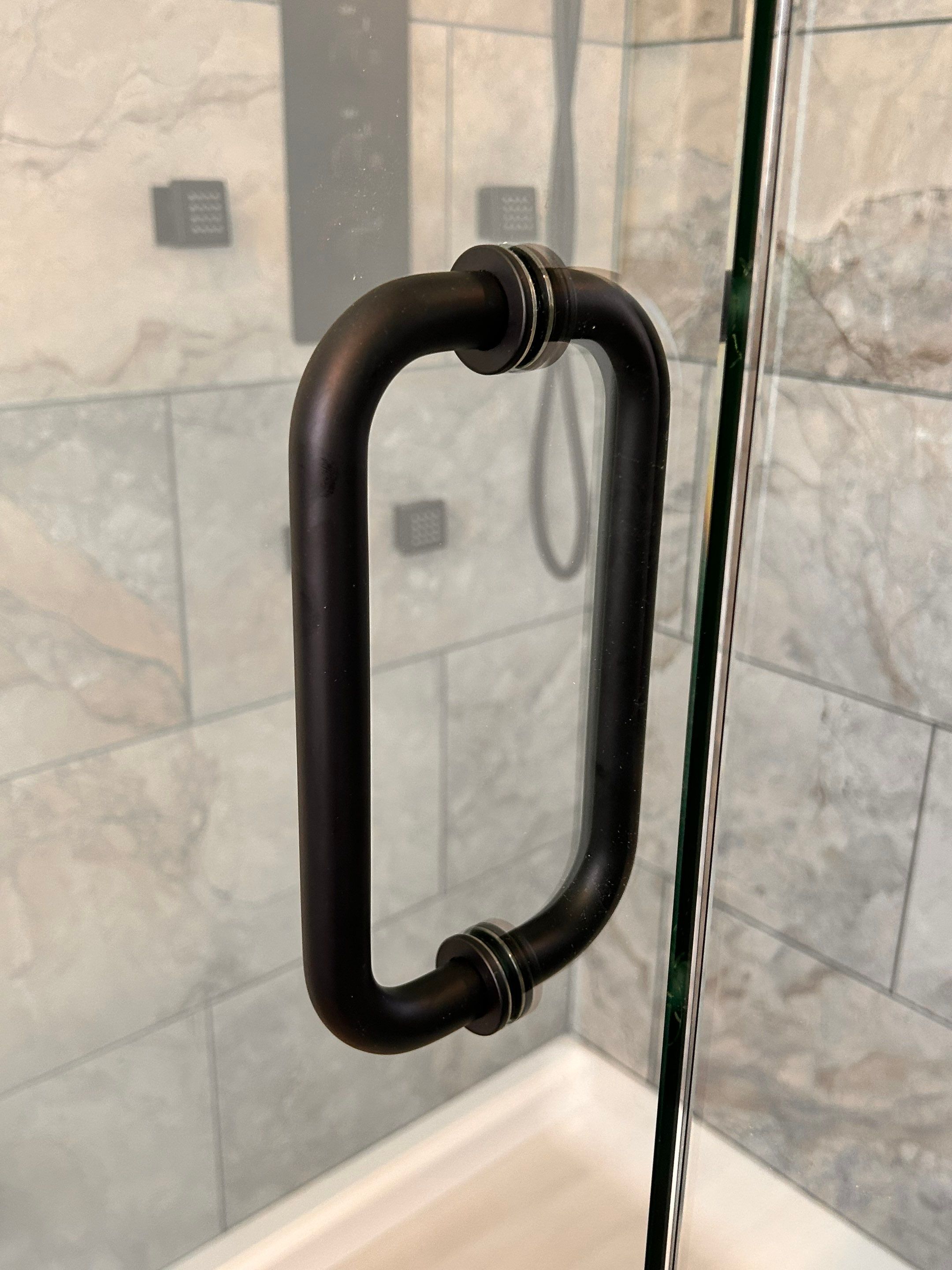 Bathroom Remodel using Tempered Shower Glass by Cheshire Glass Company
