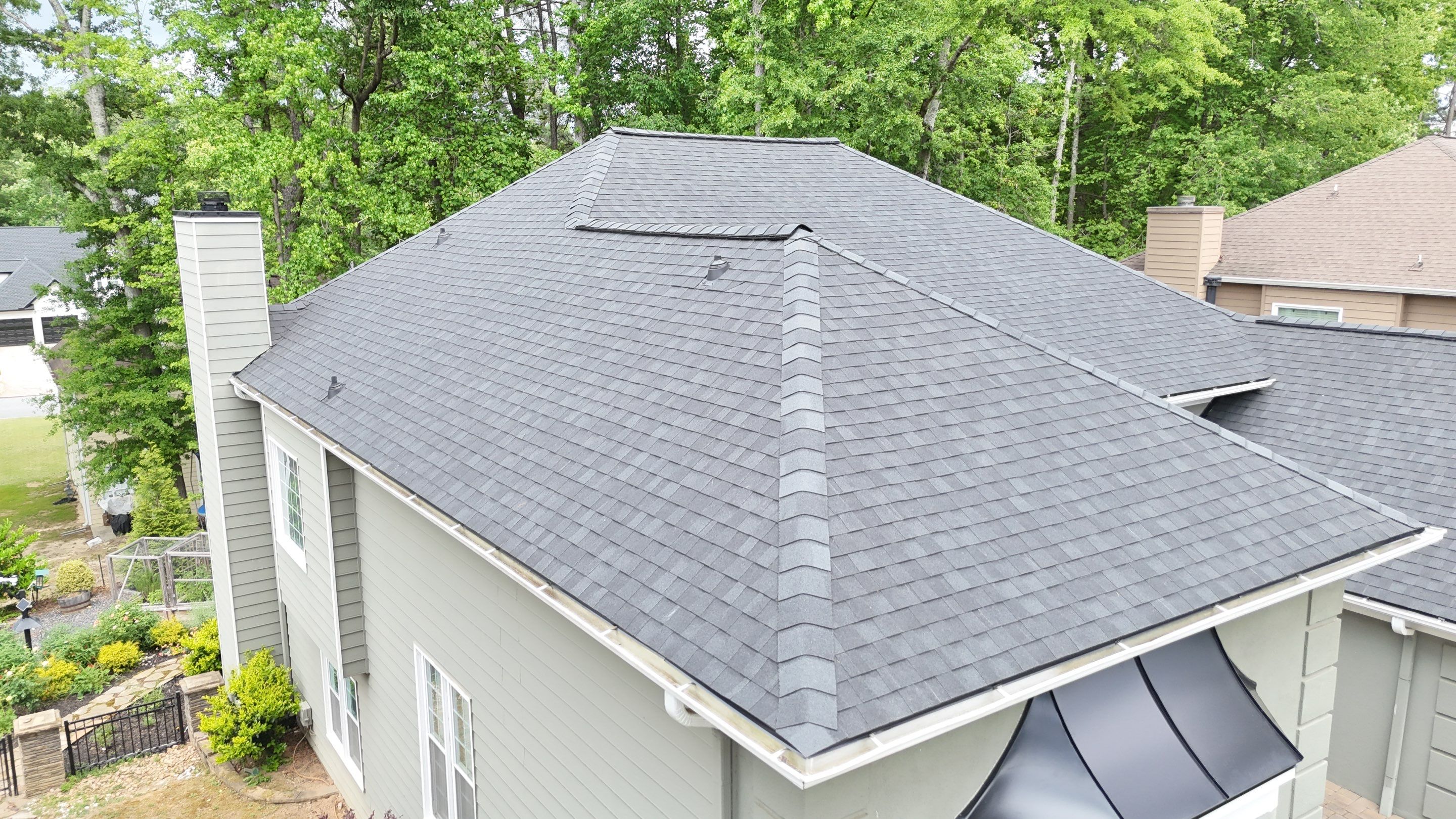 Alpharetta, GA Roof Replacement CertainTeed Landmark Pro Max Def Charcoal Black by Reset Roofing