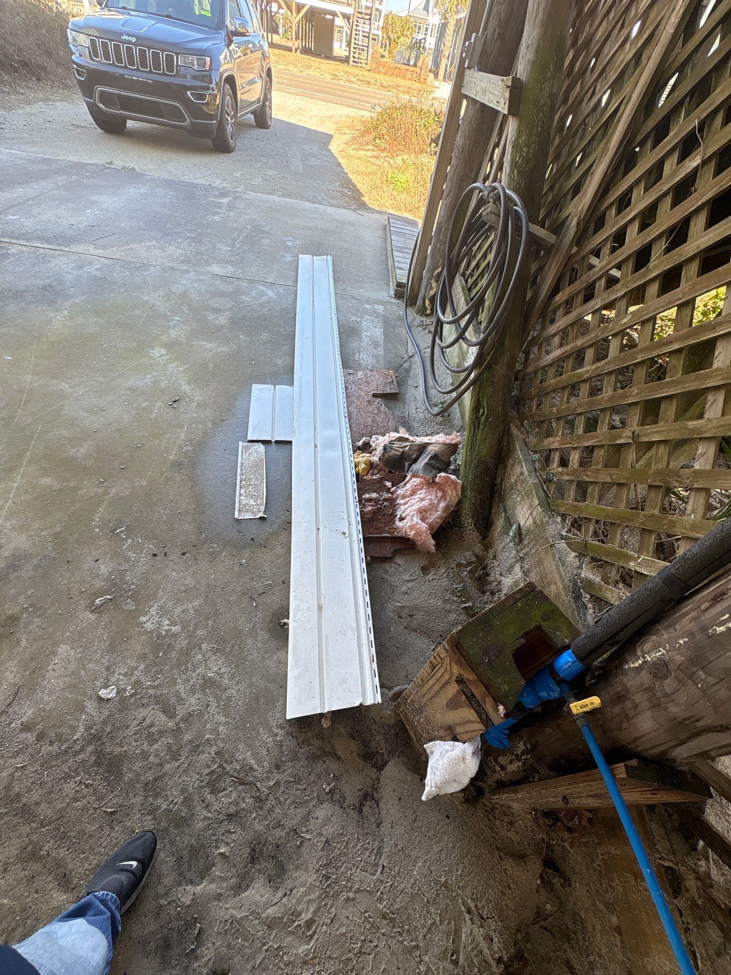 Diagnosed and Repaired Soffit in Oak Island NC by RGR Construction and Roofing, LLC