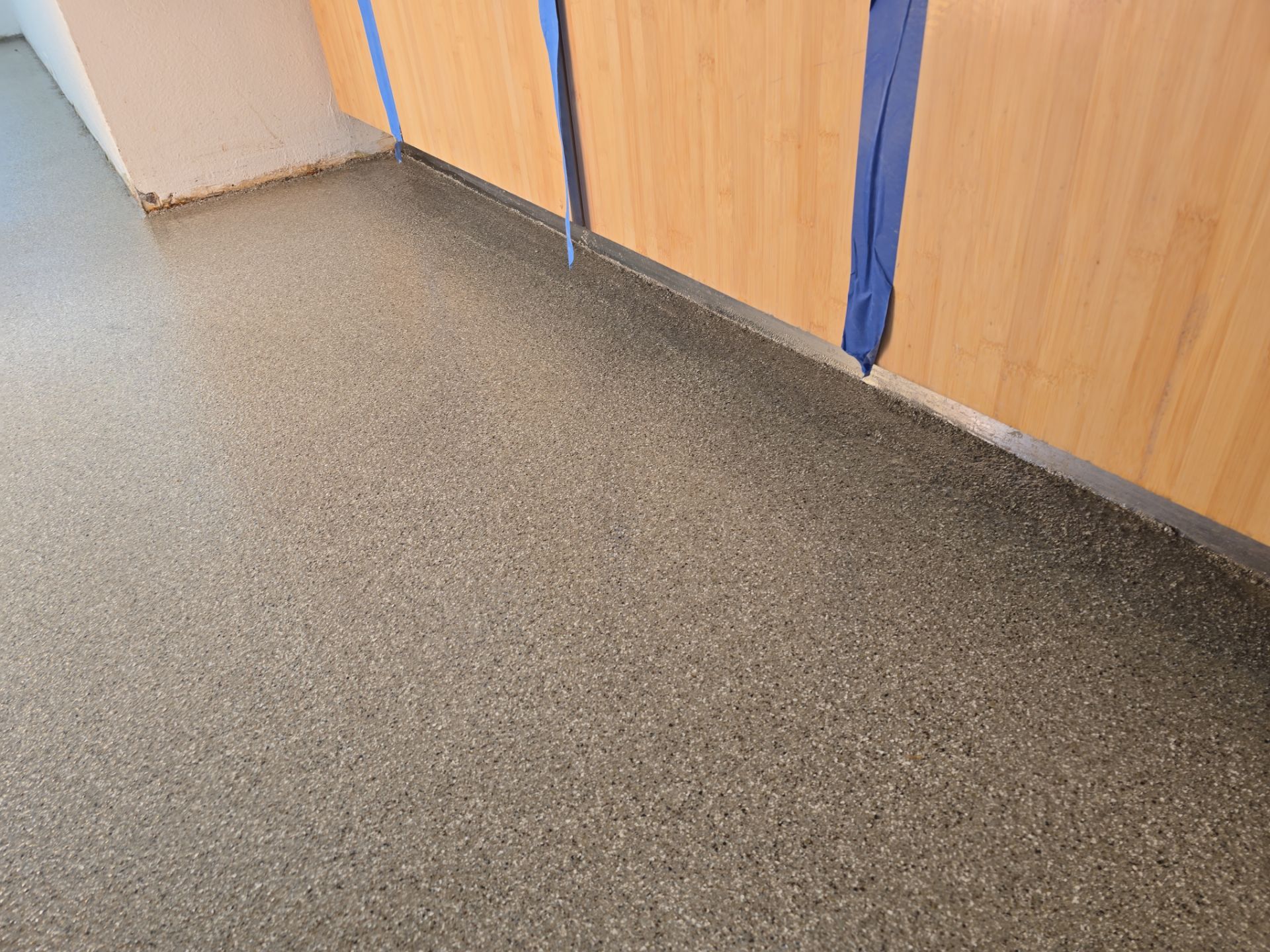 Indoor Space Transformation using Pebble Beach by Croc Coatings, LLC