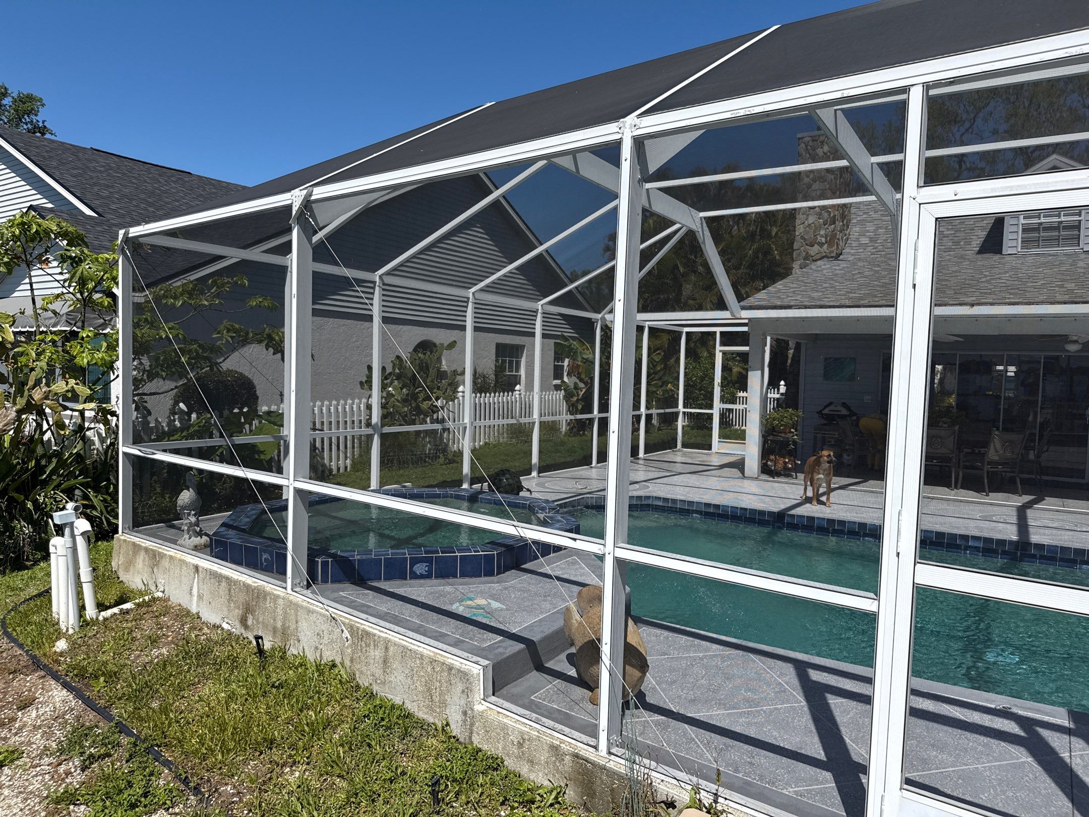 🏡 From Green to Clean! 🌊 Epic House & Pool Cage Cleaning on the Manatee River | Ellenton, FL 💦 by Sunshine AquaWash