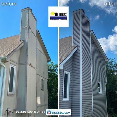 WOOD ROT to New Vinyl Siding