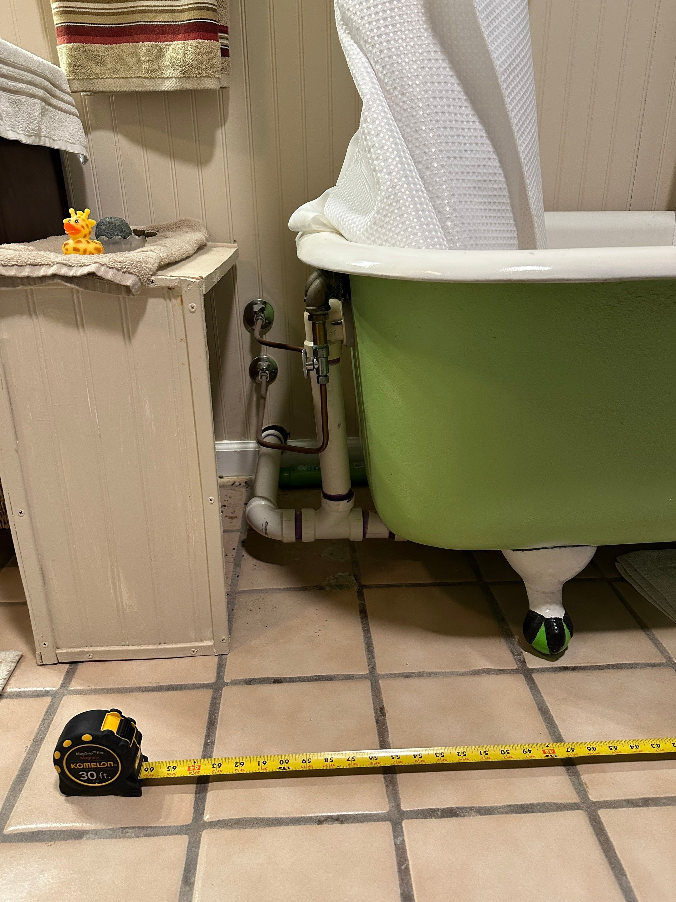 Tub to walk in shower and new free-standing tub in Canyon Lake by Lane Lauritsen - The Hill Country, Texas