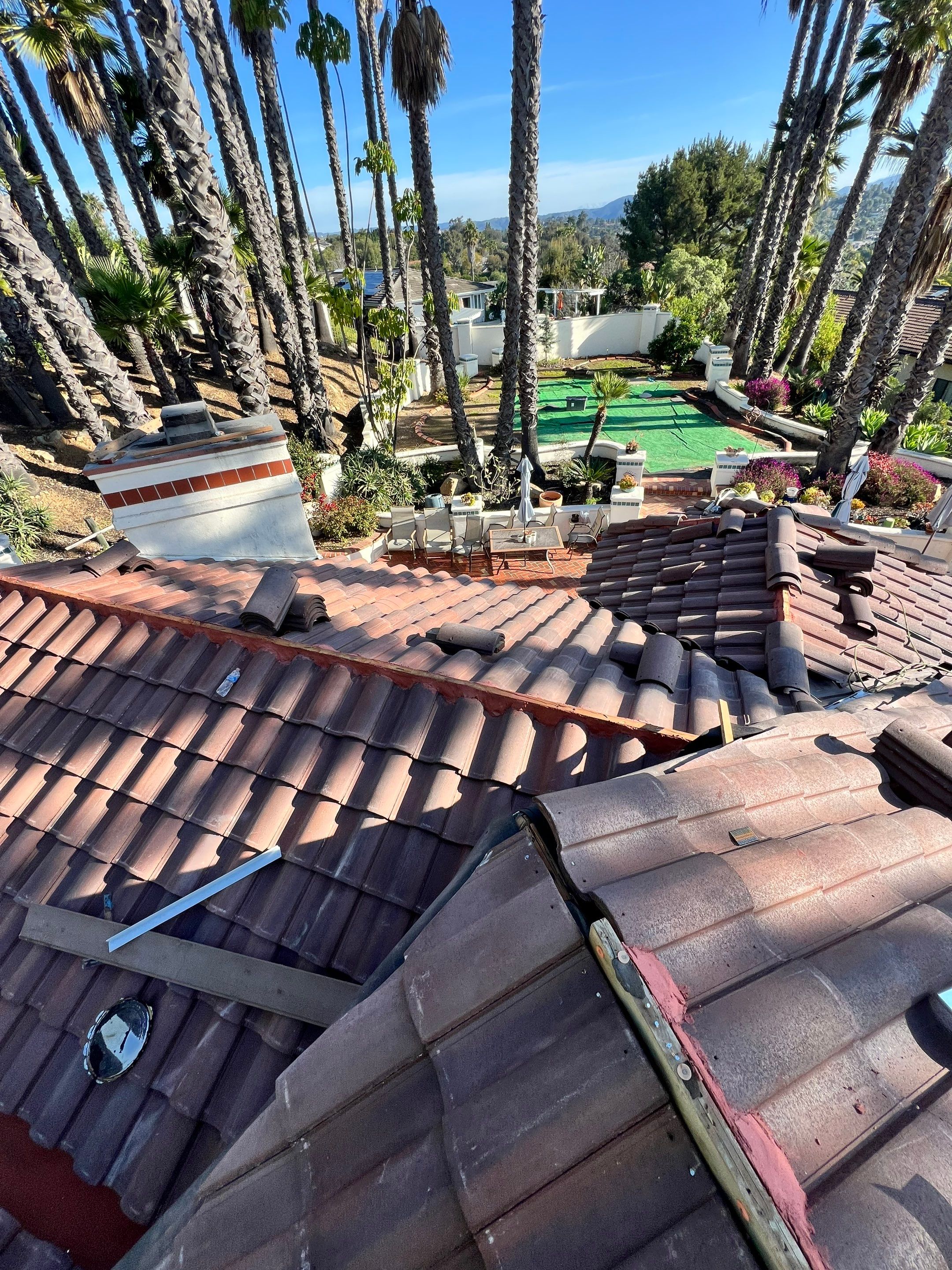 Eagle Capistrano Tile Roof Replacement in Fallbrook, California by Reliable Roofing San Diego Inc.