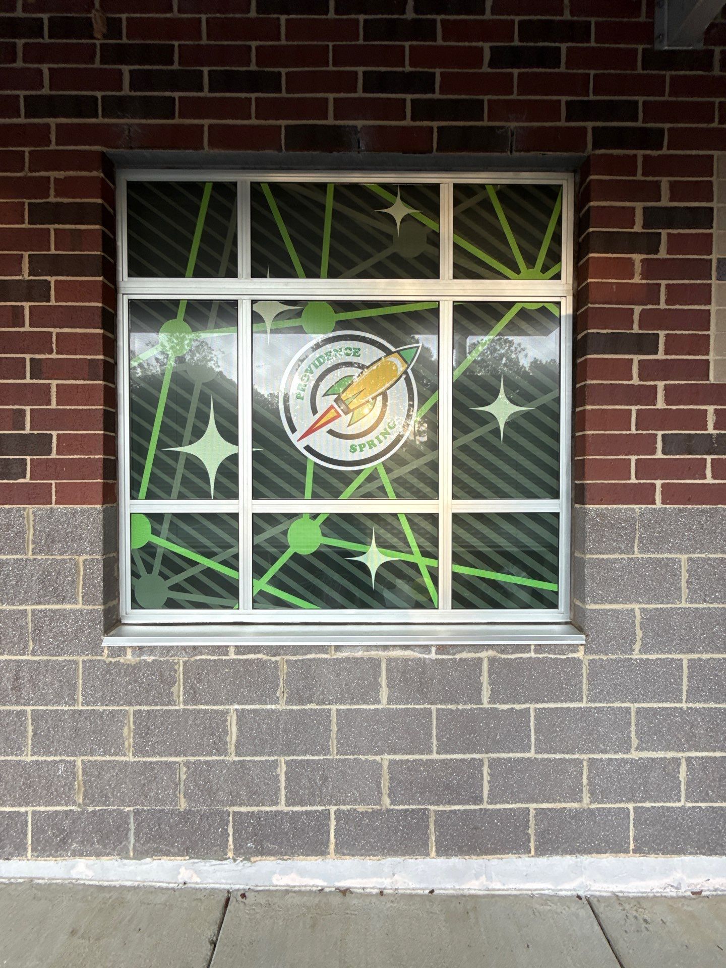 Providence Spring Elementary - Custom Window Safety Film Installation by QC Signs and Graphics