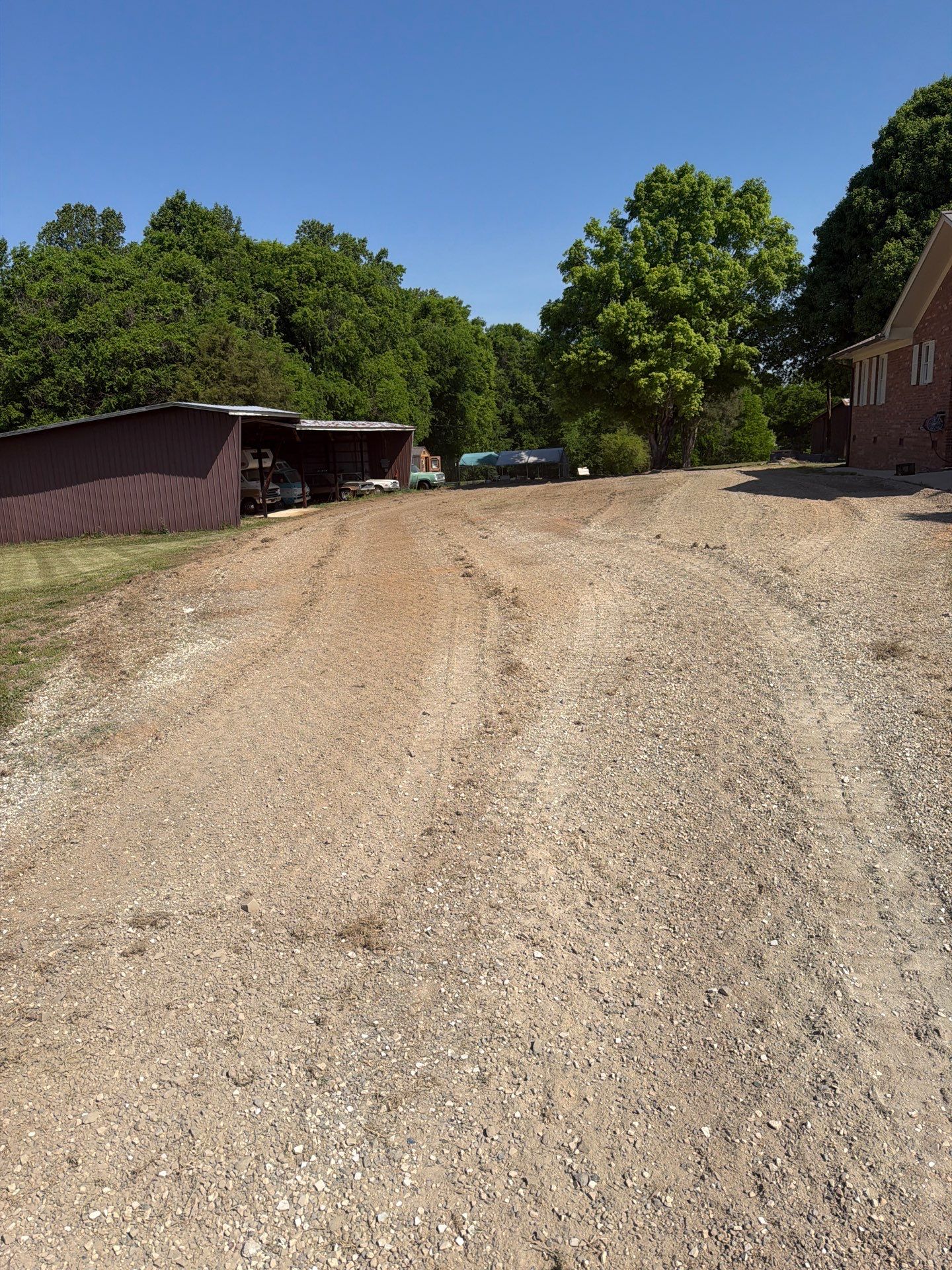 Gravel Driveway Grading and Lot Leveling in Lexington by Four Oaks Grading and Septic, LLC