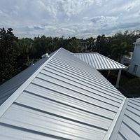 24ga 1.5" Mechanical Seam Mill Finish  by Total Roofing System The Metal Roof Experts