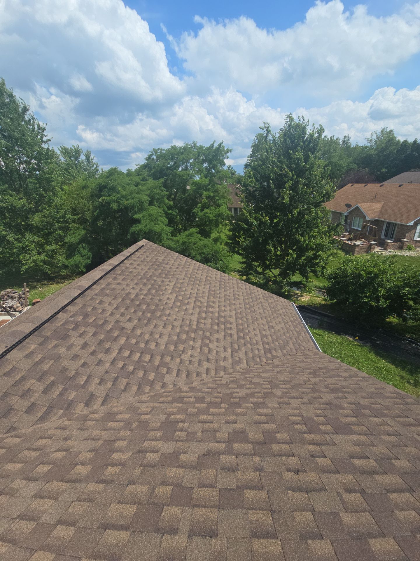 GAF Timberline HDZ Barkwood Shingle Roof Replacement in Versailles, IN by Empire Contractors