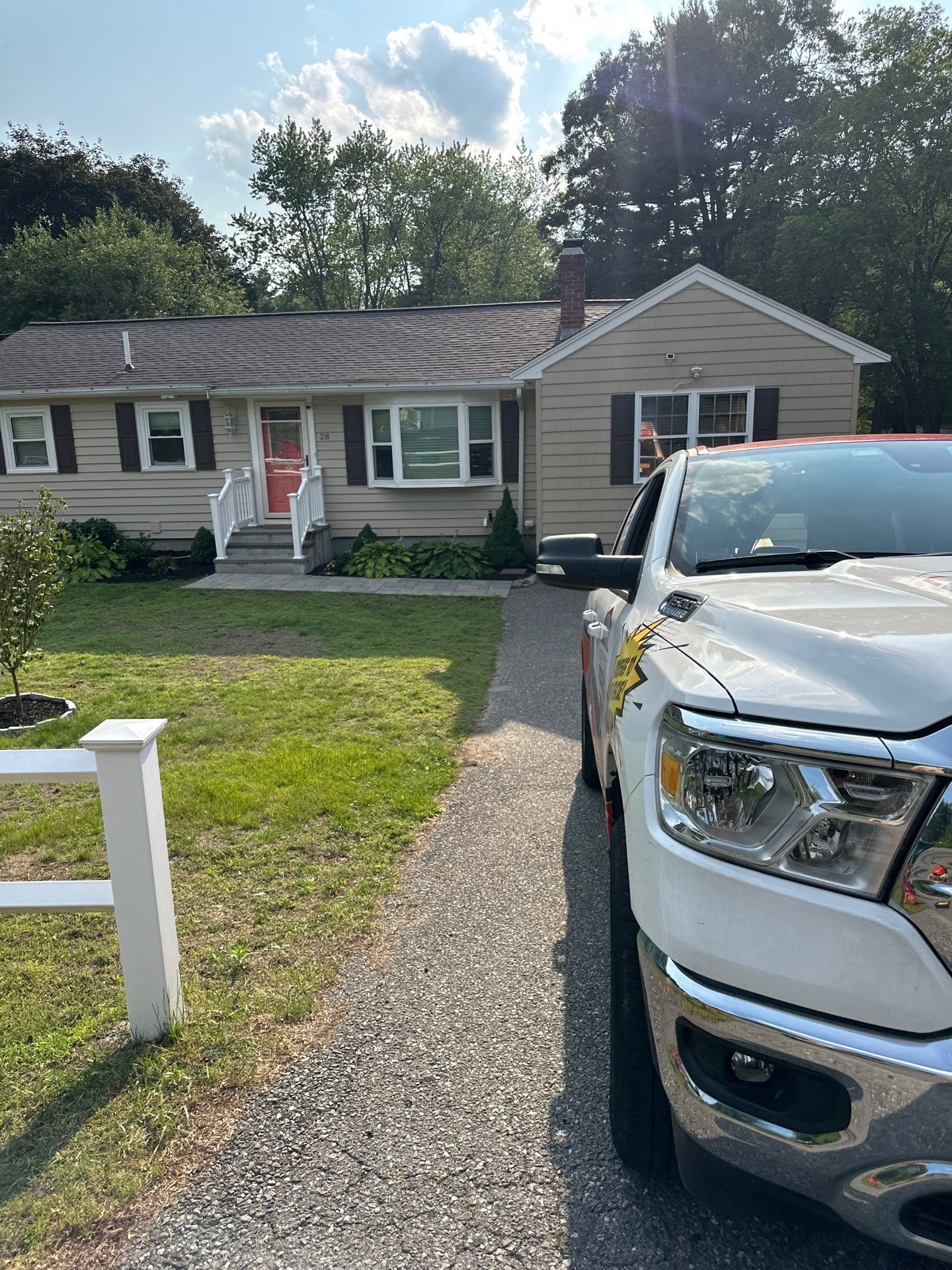 Full Roof Replacement & Chimney Repair – Onyx Black, MA by Mighty Dog Roofing of Greater Middlesex County