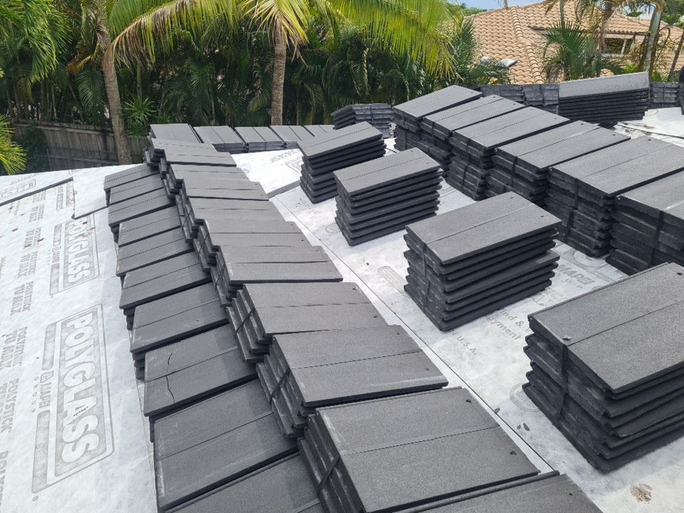 Residential Roofing Installation using Eagle Roofing Tile by BLUES BROTHERS ROOFING