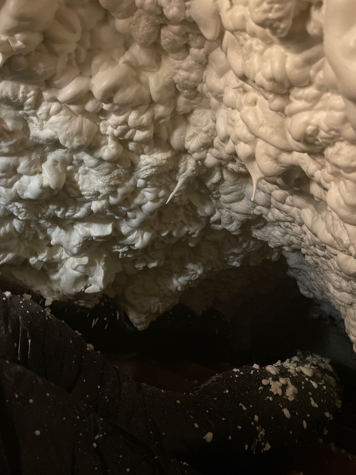 Attic Insulation using open cell spray foam by NYS Foam & Energy
