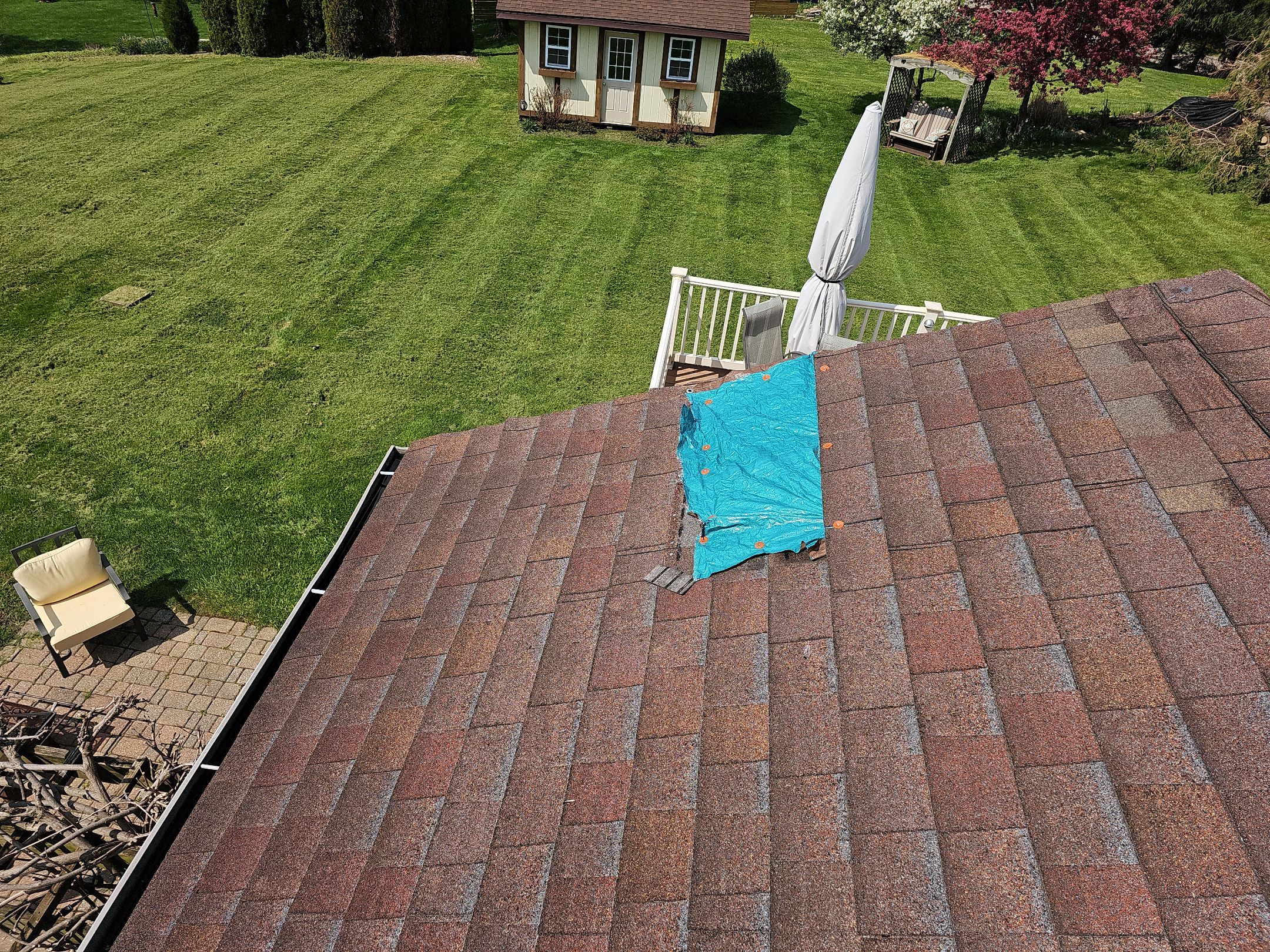 ATLAS PINNACLE COLOR: BURNT HICKORY DRIP EDGE: MUSKET BROWN by Eagle Eye Roofing