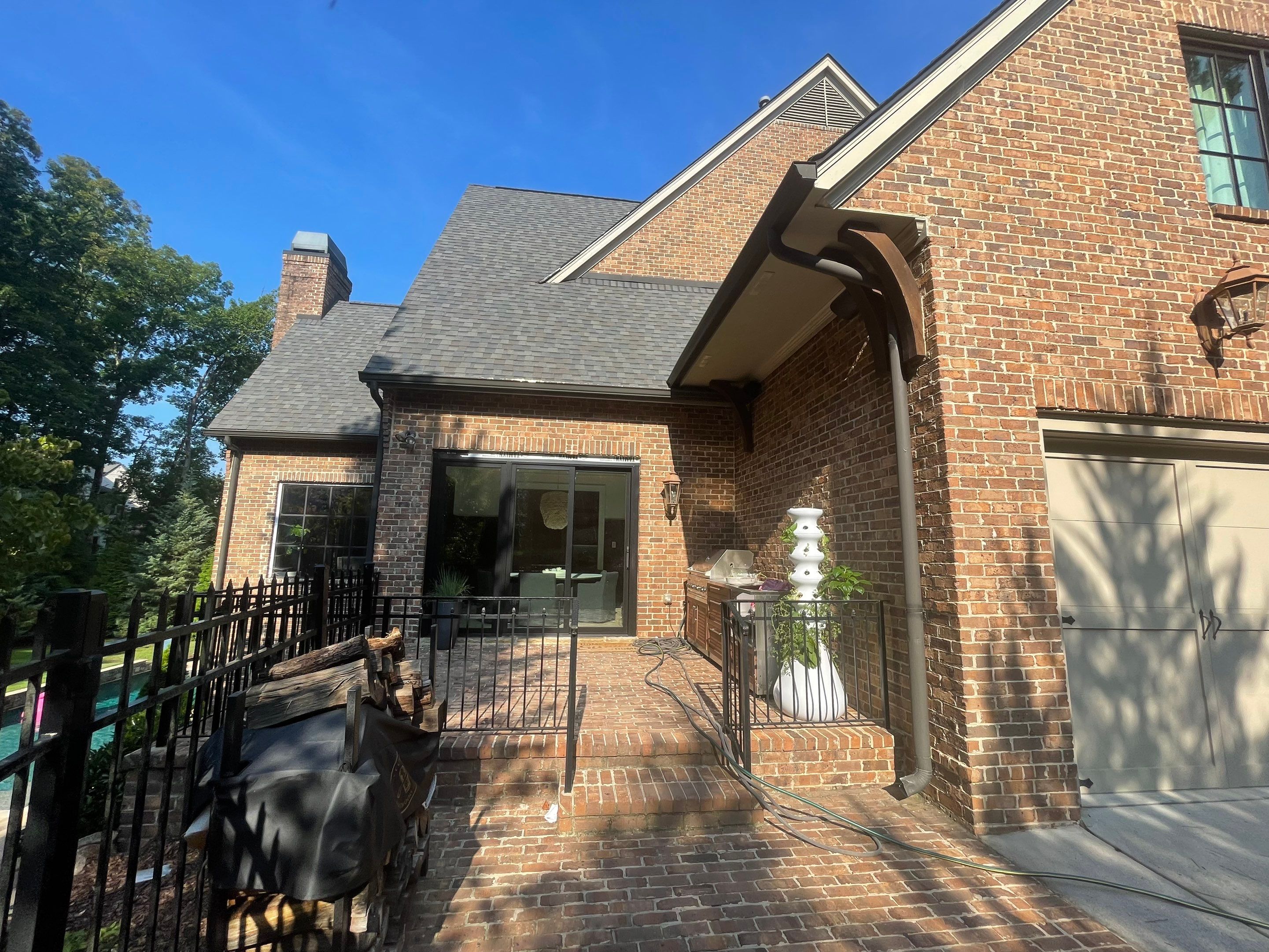 Suwanee Residential Exterior Painting and Dark Trim Update by Swift Home Renovations