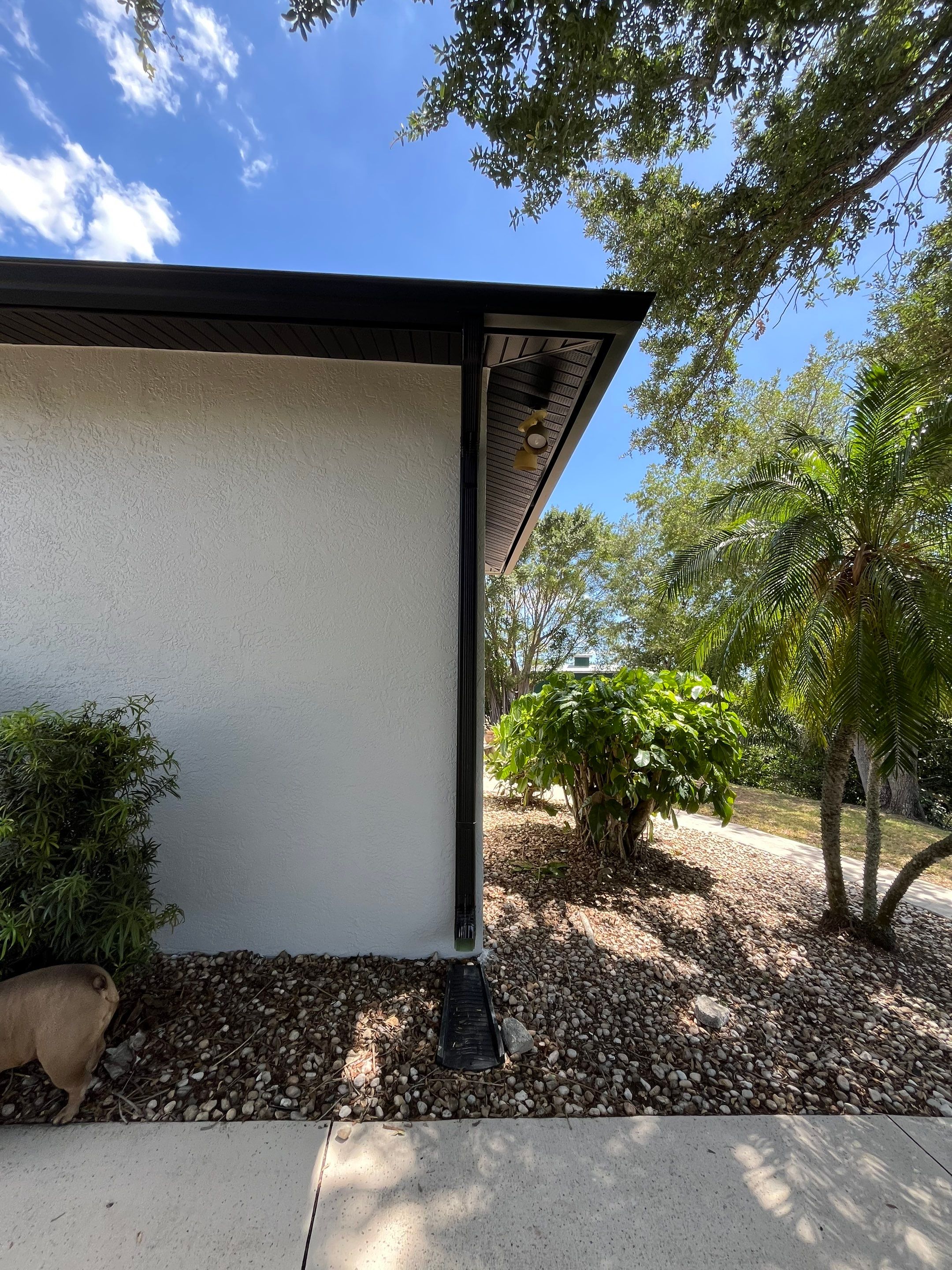 New Soffit and Fascia and Gutters in North Fort Myers FL by Gutter Professors