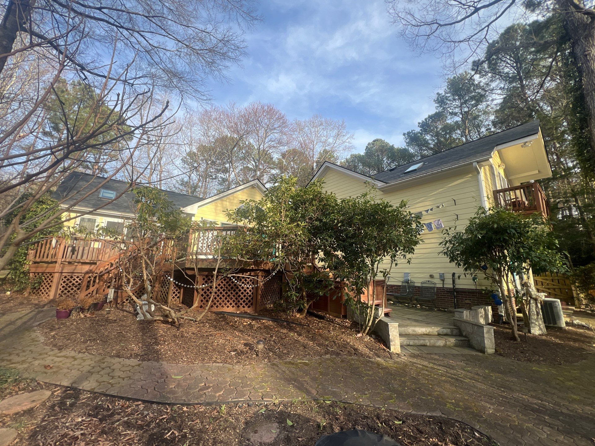 Residential Roof and Skylight Replacement in Wake Forest, North Carolina by Five Oaks Roofing Plus