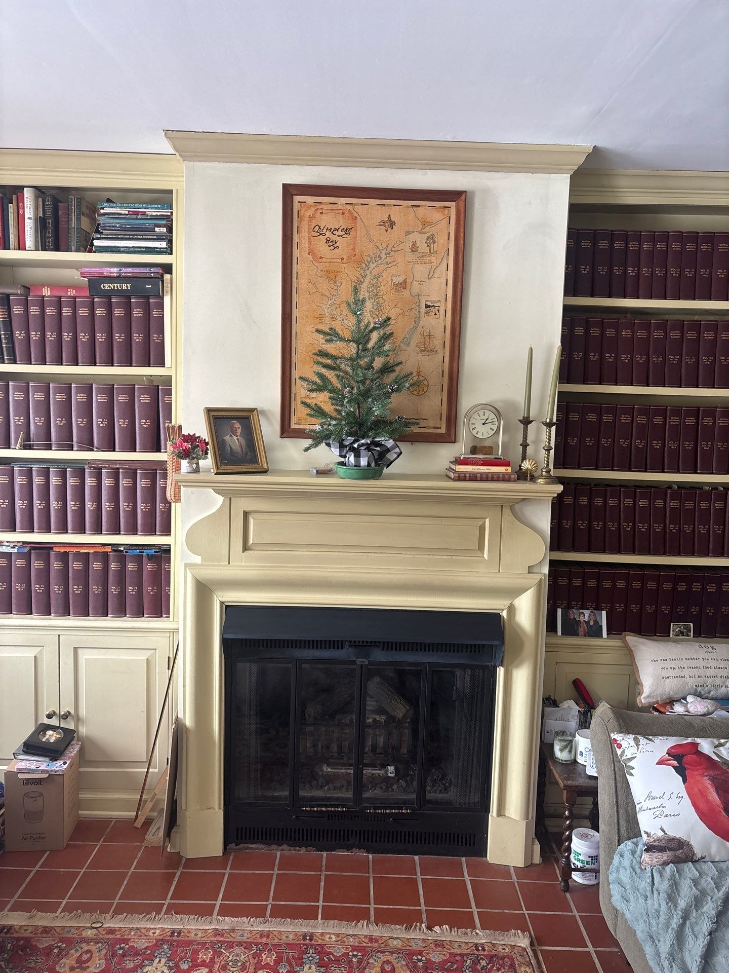 Gas Fireplace in Norfolk by Premier Chimney and Roofing