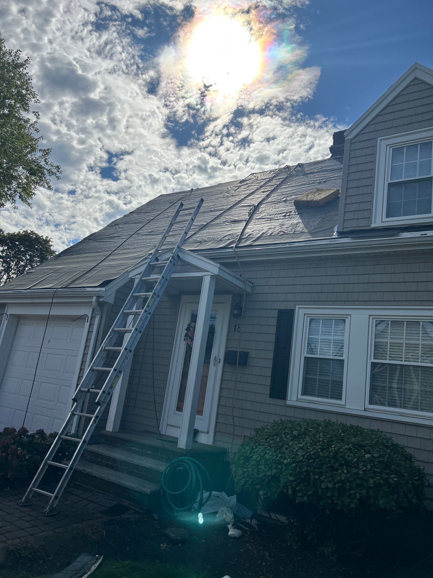 Front Roof Replacement & Roof Cleaning | Waltham, MA by Mighty Dog Roofing of Greater Middlesex County