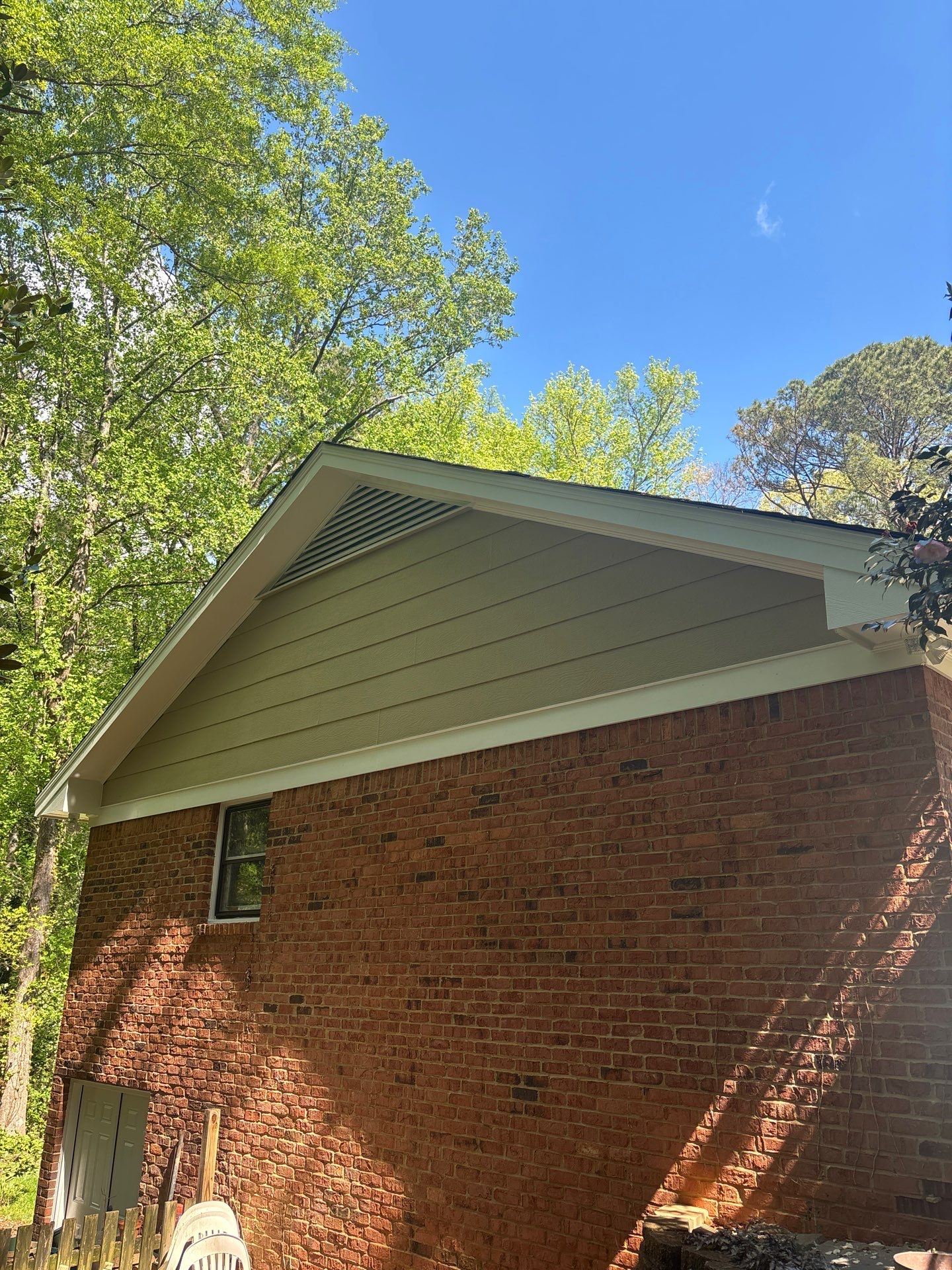 Gable Siding and Rotten Wood Replacements in Atlanta, GA with New Door and Window Installs by Nelson Exteriors 