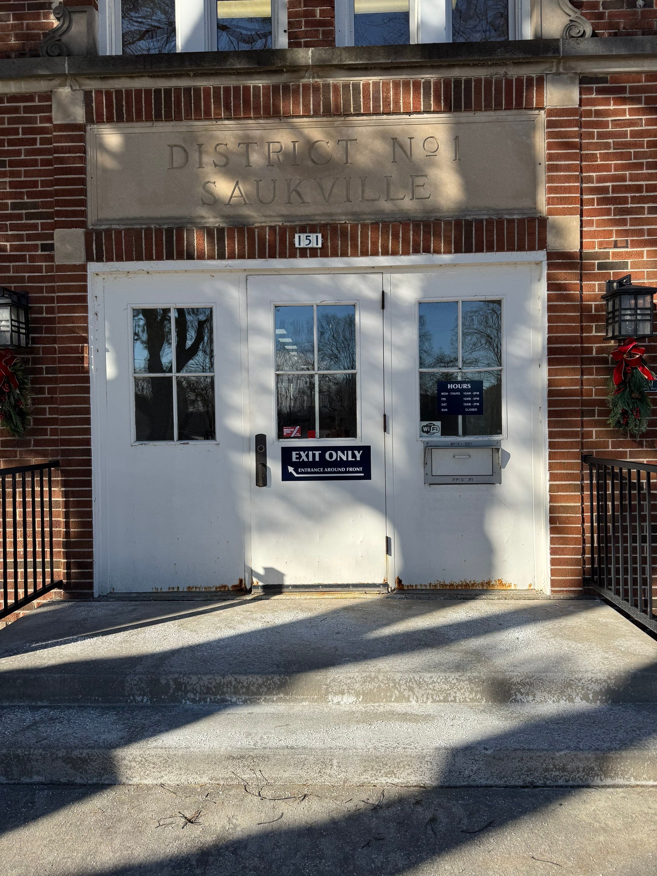 Commercial Entry Door Installation at Grafton Local Library by Stendahl Services