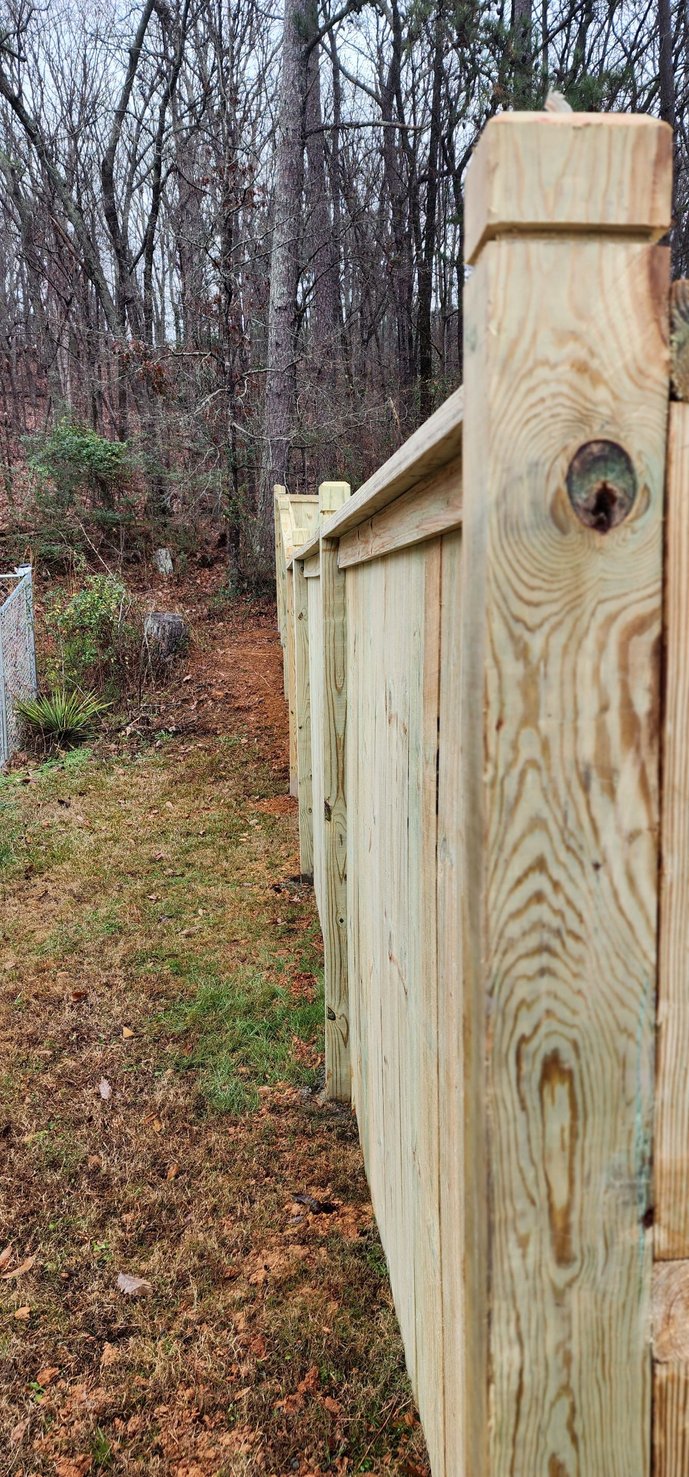 6' Wood Privacy Fence with Top Cap by Titans of Timber Fence & Stain