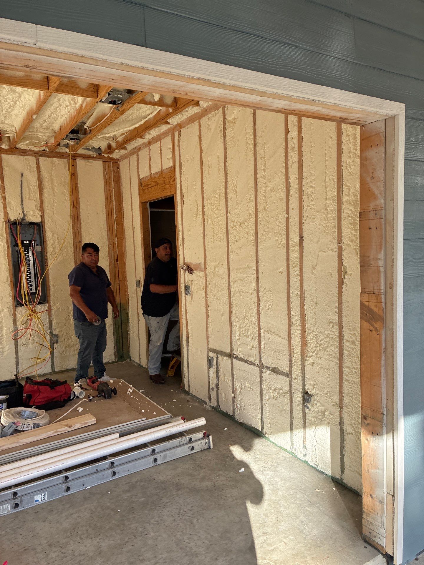 Fully encapsulated Dallas custom home  by Apex Insulation Solutions