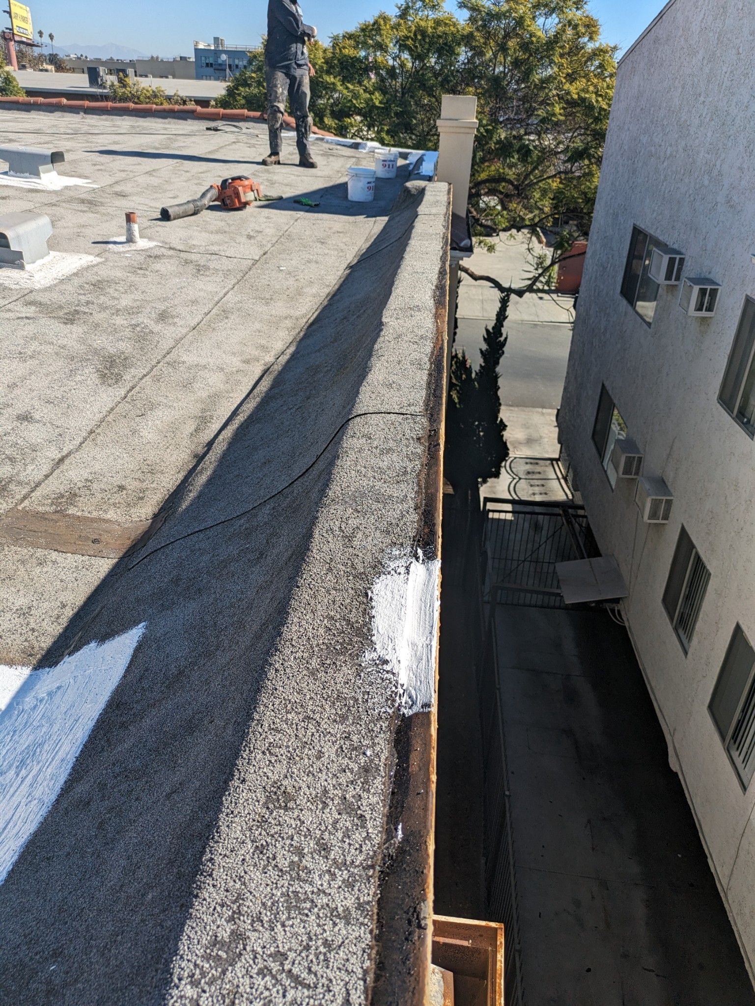 Commercial Silicone Roof System using American Standard Silicone System by Hull Brothers Roofing