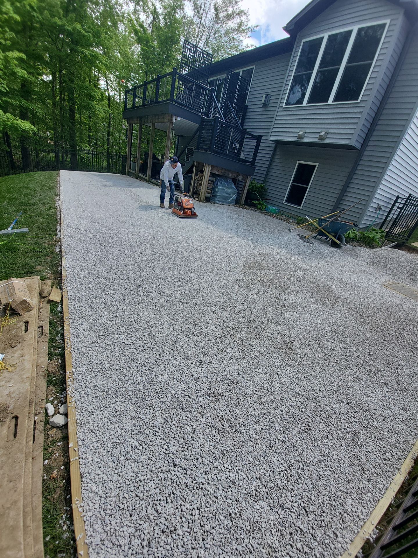 Partial Backyard Lawn Chardon, Ohio by Southwest Greens Midwest
