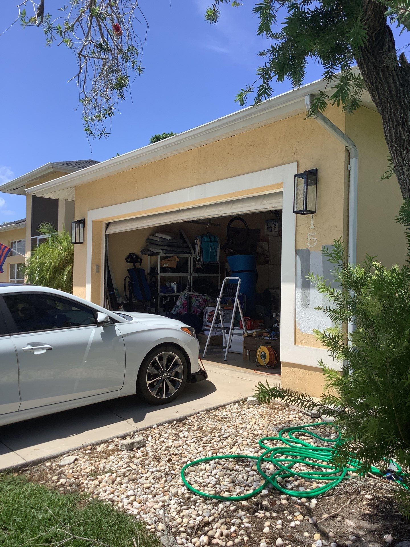 White Seamless Gutters Installation in North Fort Myers FL by Gutter Professors