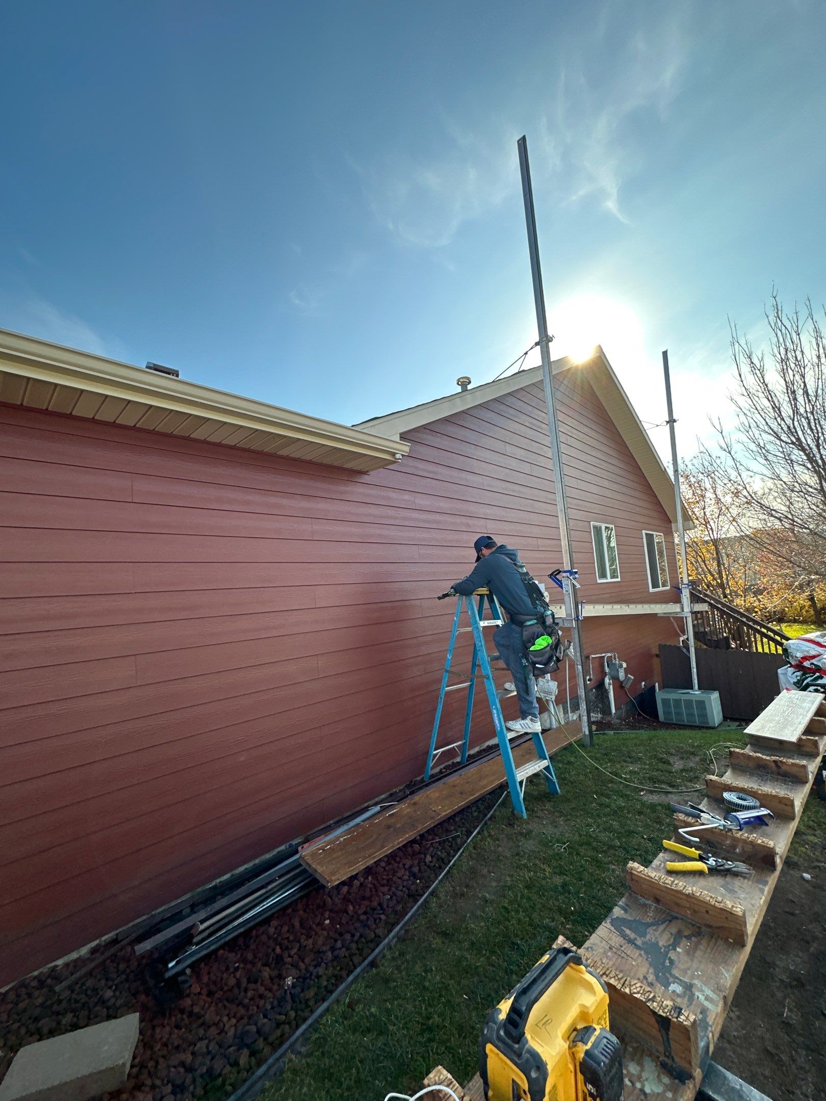 James Hardie Country Lane Red Siding Install by Weather-Tite Exteriors LLC