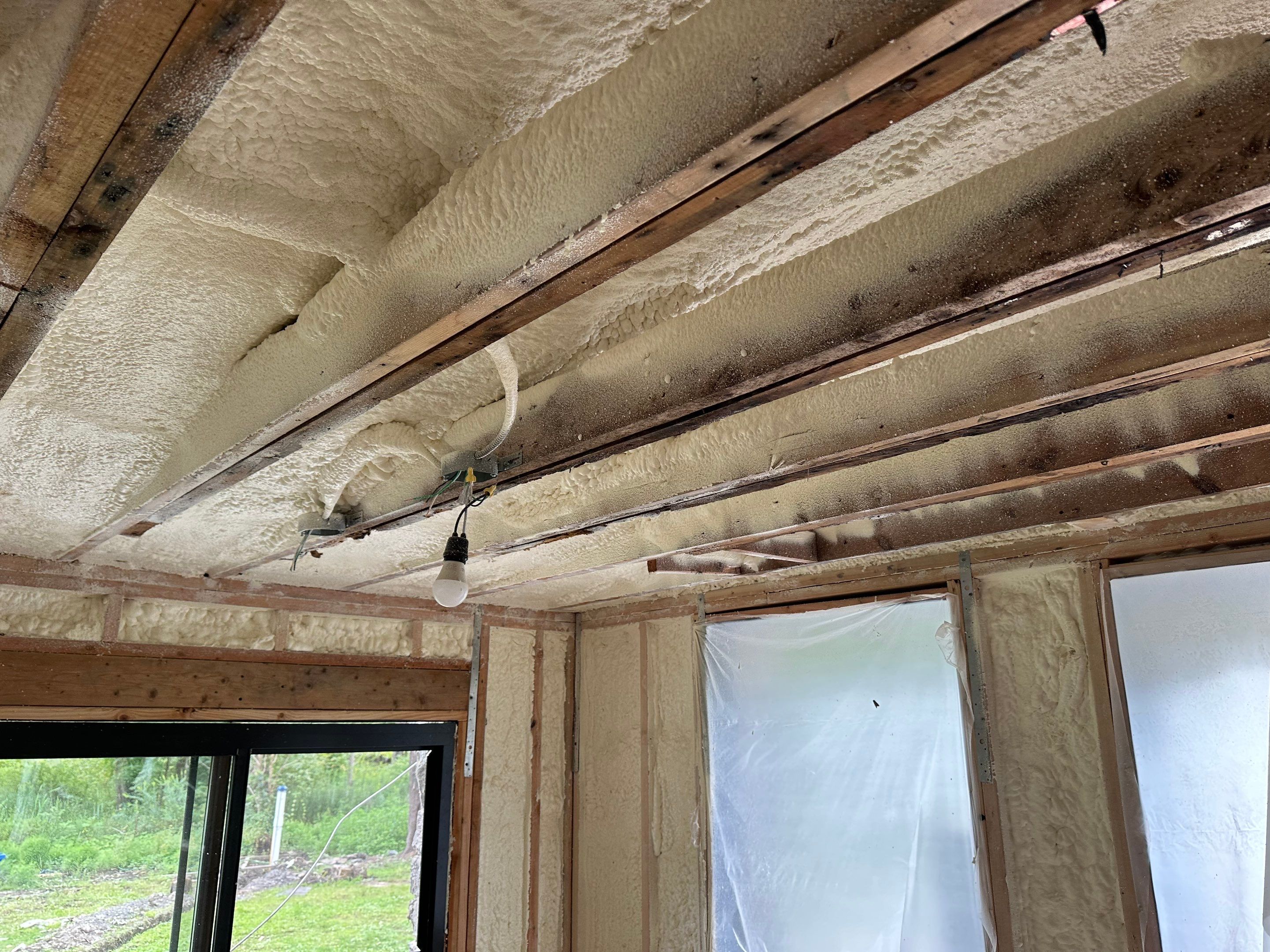 Attic Insulation using Closed Cell Spray Foam by NYS Foam & Energy