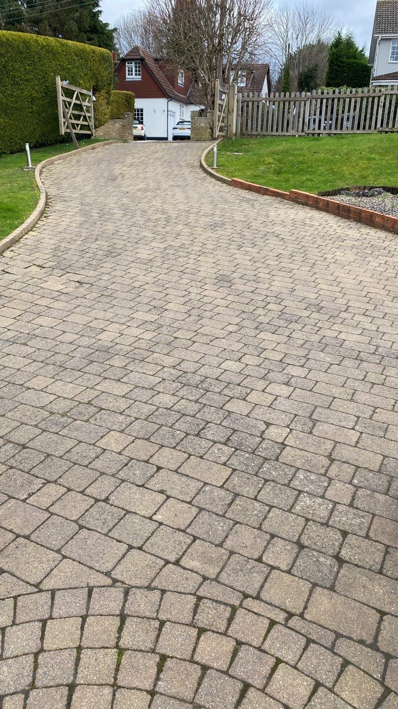 Roof and Driveway Clean using Honda 15lpm Low Pressure Washing Machine by Ges Exterior Cleaning ltd