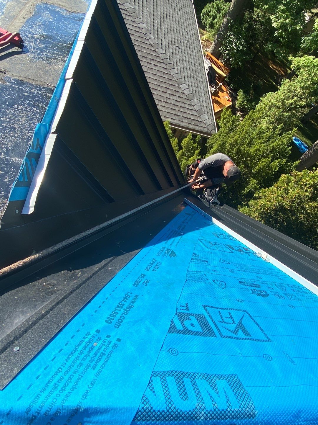 New Roof Installation using 16" Standing Seam Panels by Jay Carter Roofing & Sheet Metal