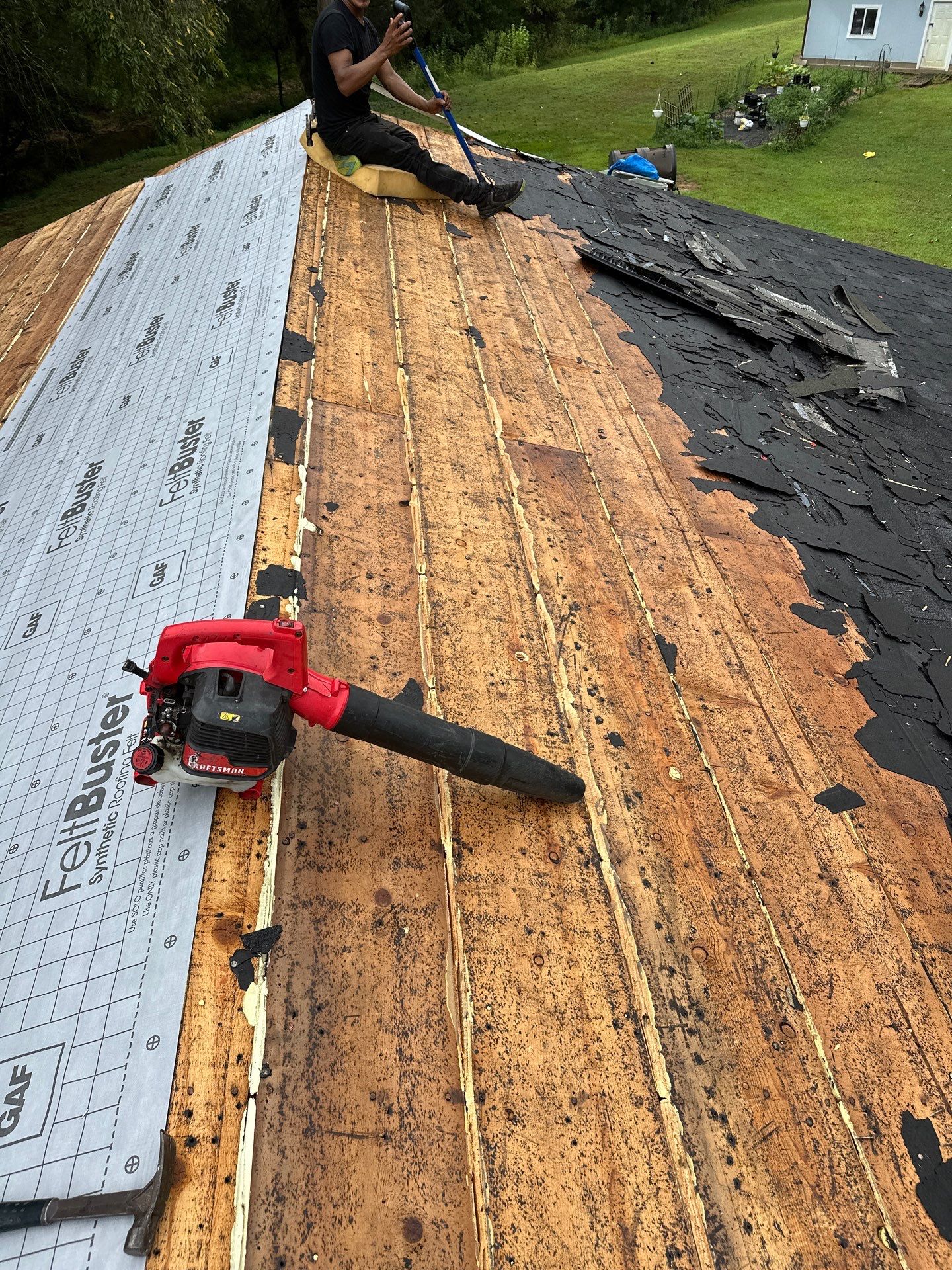 Residential Roofing Installation using GAF Timberline HDZ by Rainstoppers Roofing