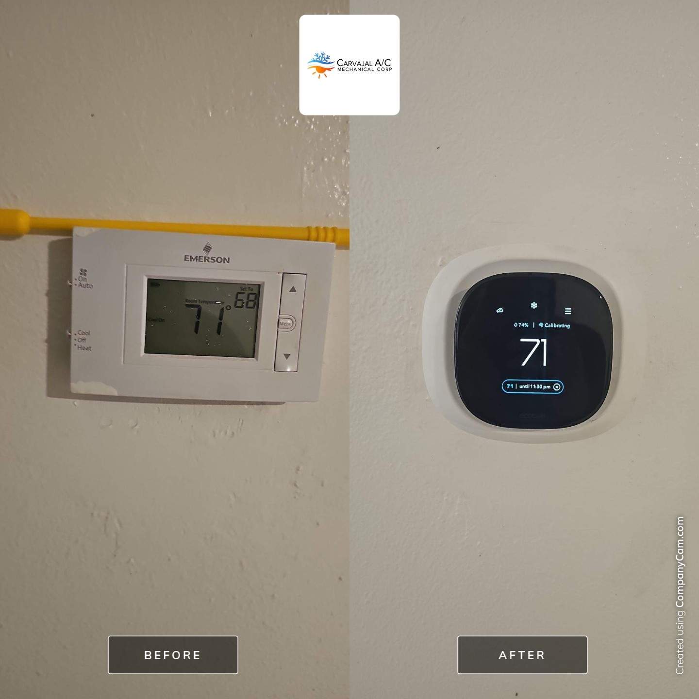 SOME REPLACEMENTS by CARVAJAL A/C MECHANICAL CORP