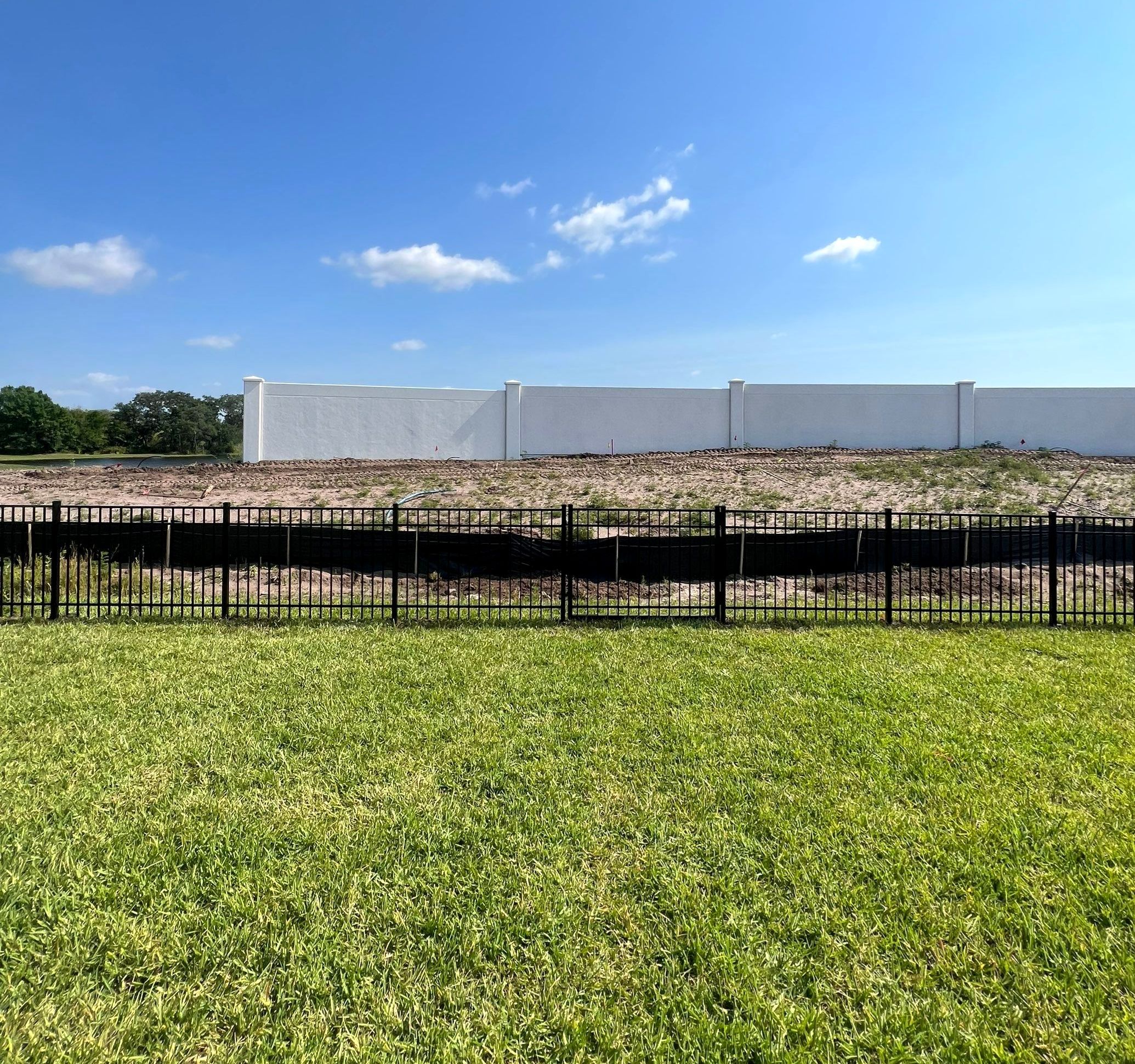 Aluminum Fence Installation using Black 3 Rail Aluminum Fence by Asap fence and gates, LLC