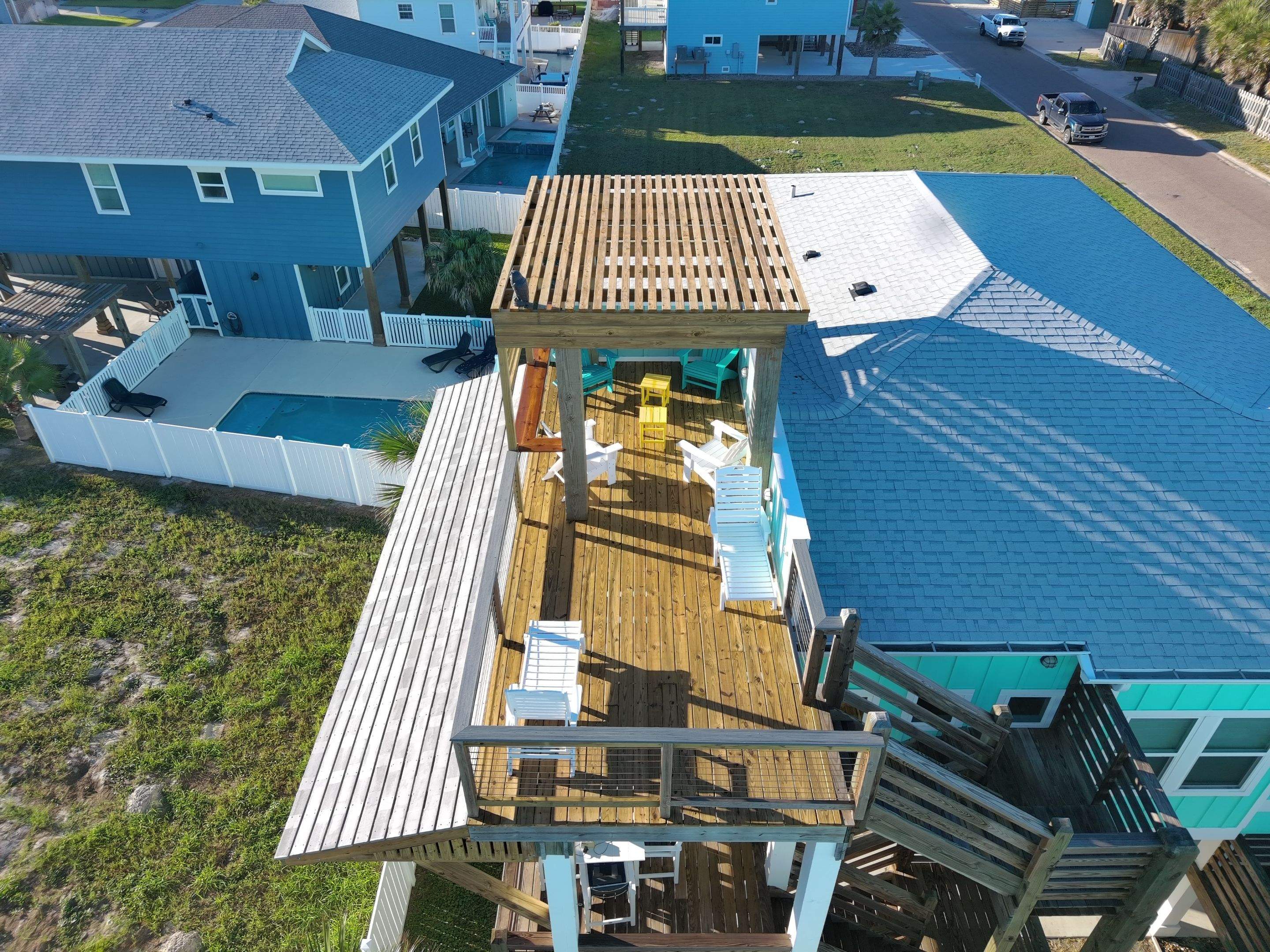 Roof Top Clubhouse on the Beach by Bayfront Roofing and Construction