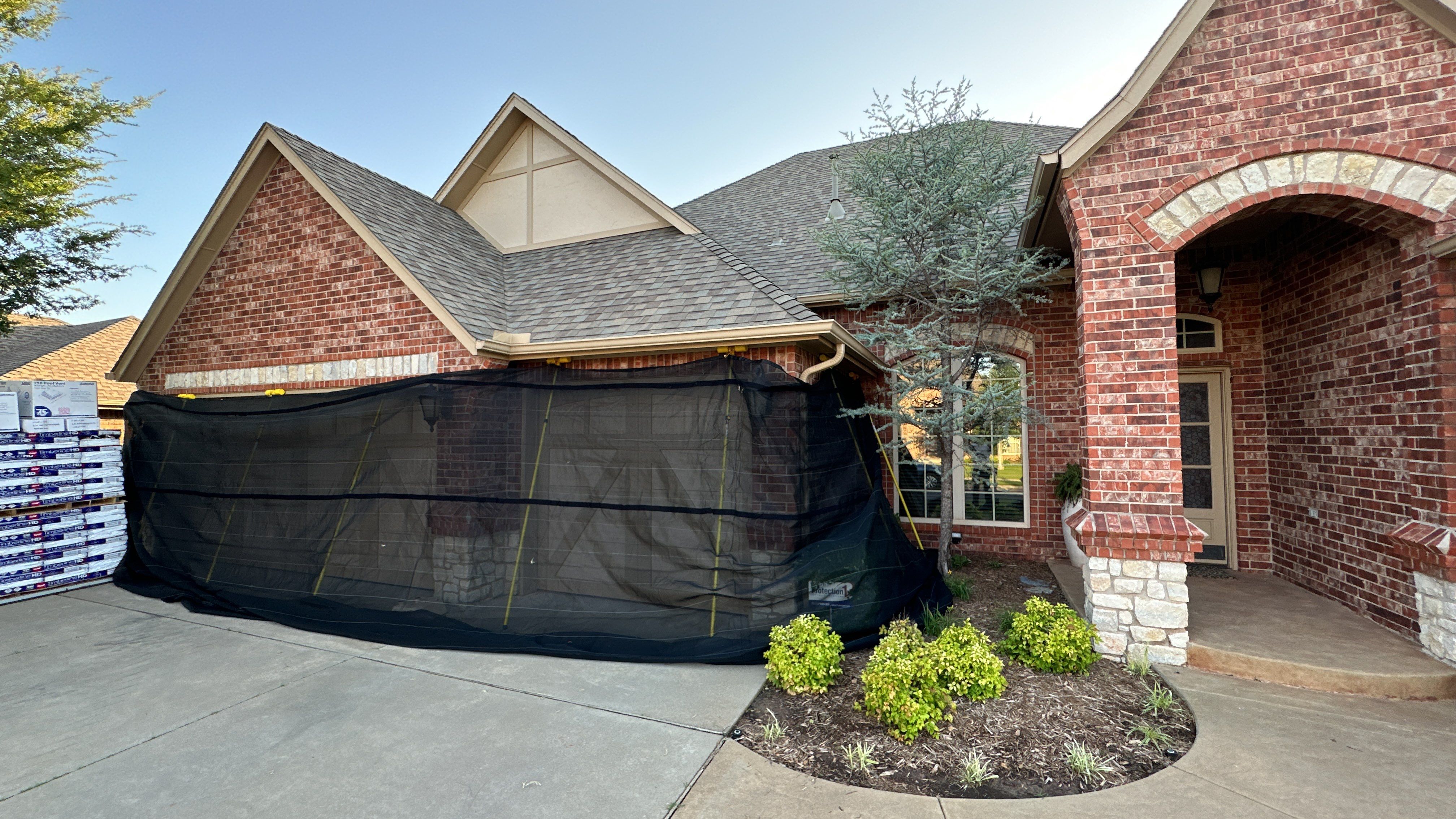 Reroof using GAF HDZ - Weathered Wood by Castillo Roofing
