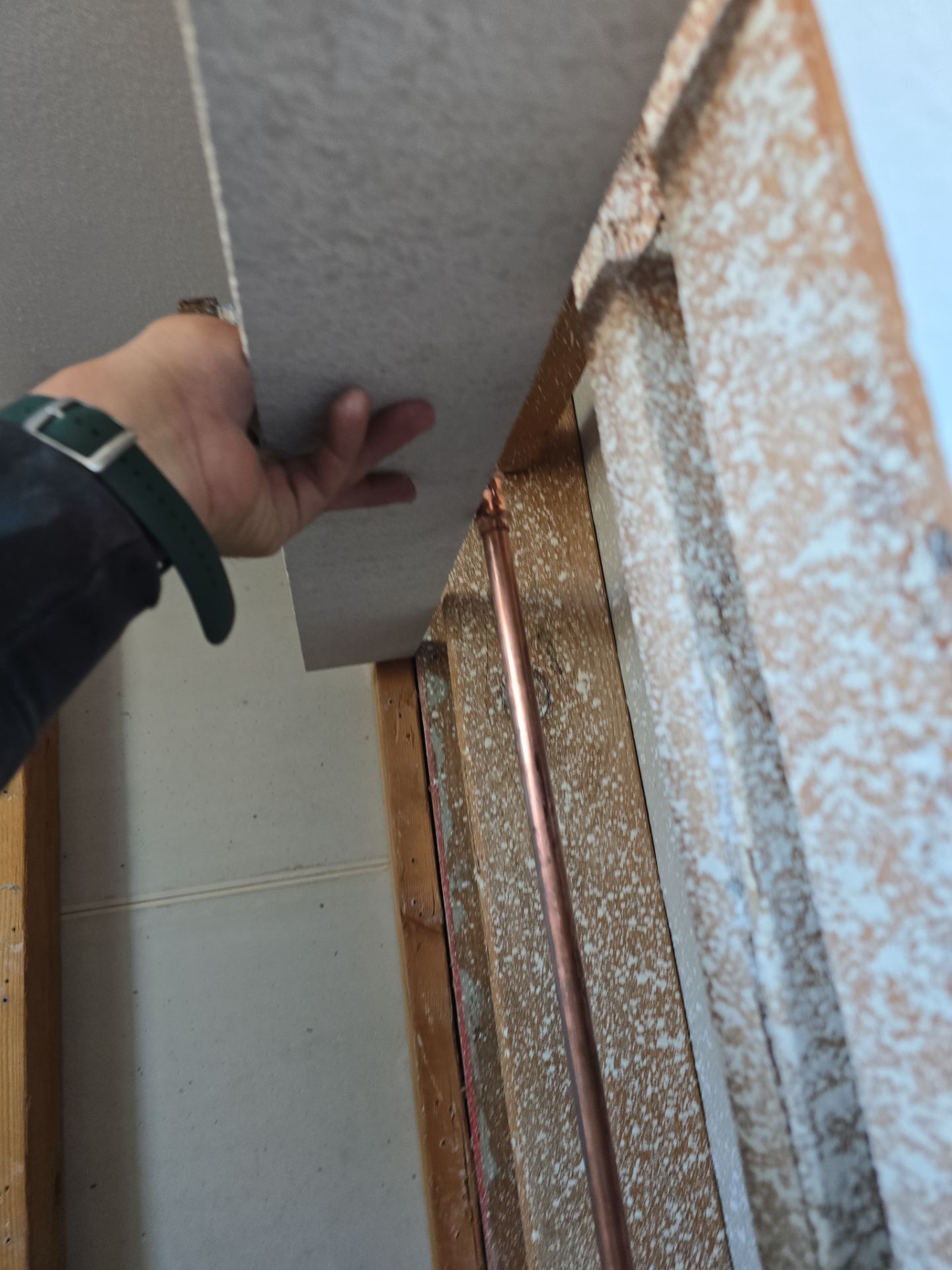 Installing Water Pipe for Shower by Us Plumbing