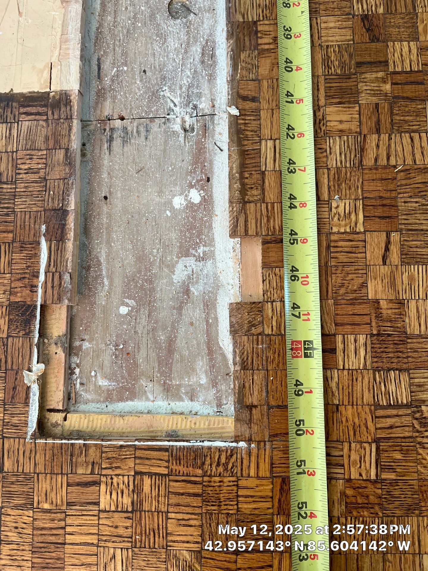 UNIQUE MID CENTURY MODERN Square Wood Tile Floor by RTBaldwin Hardwood Floors