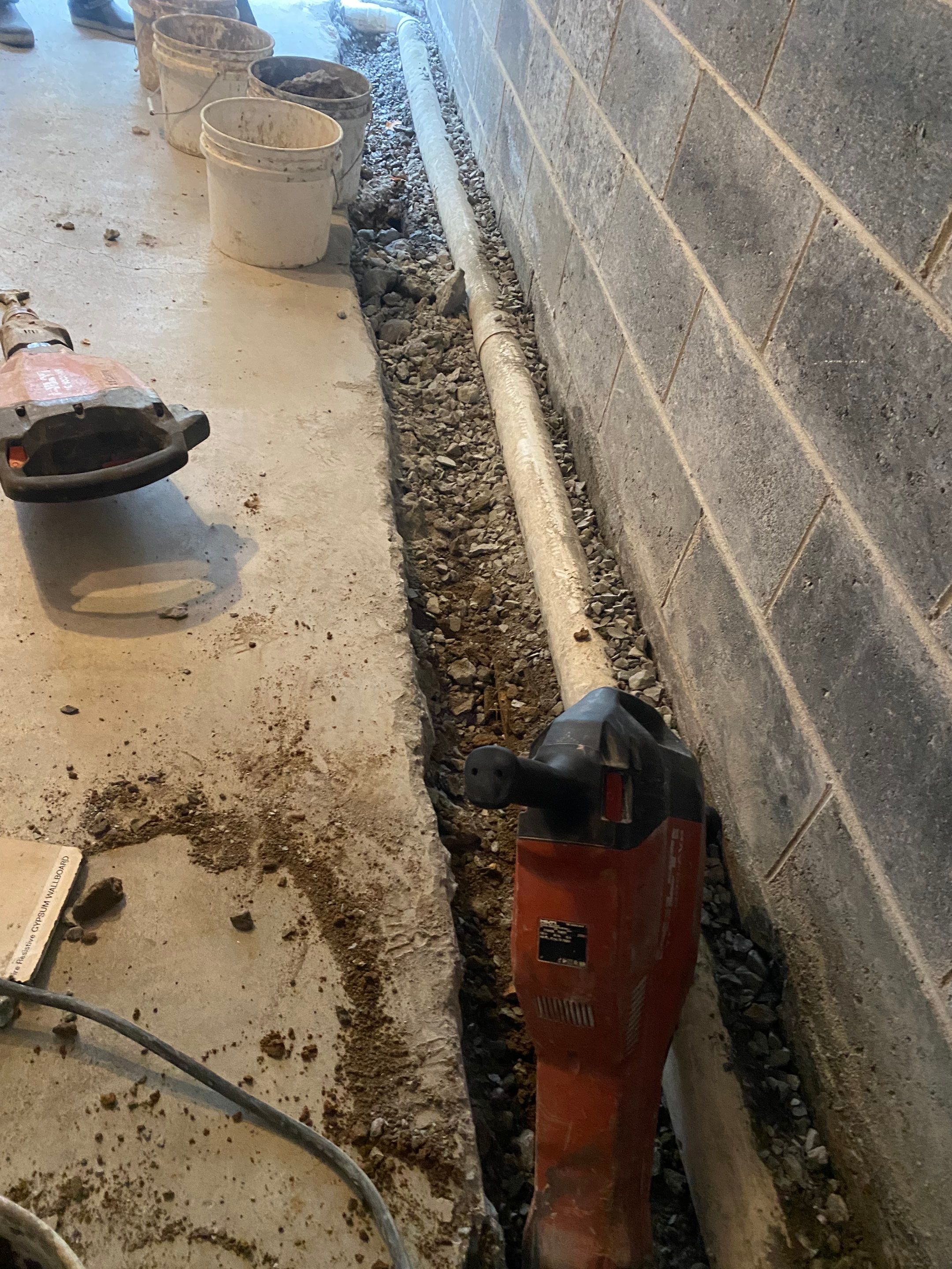 Interior French Drain in Bernardsville NJ by Pure Service Pro, LLC 