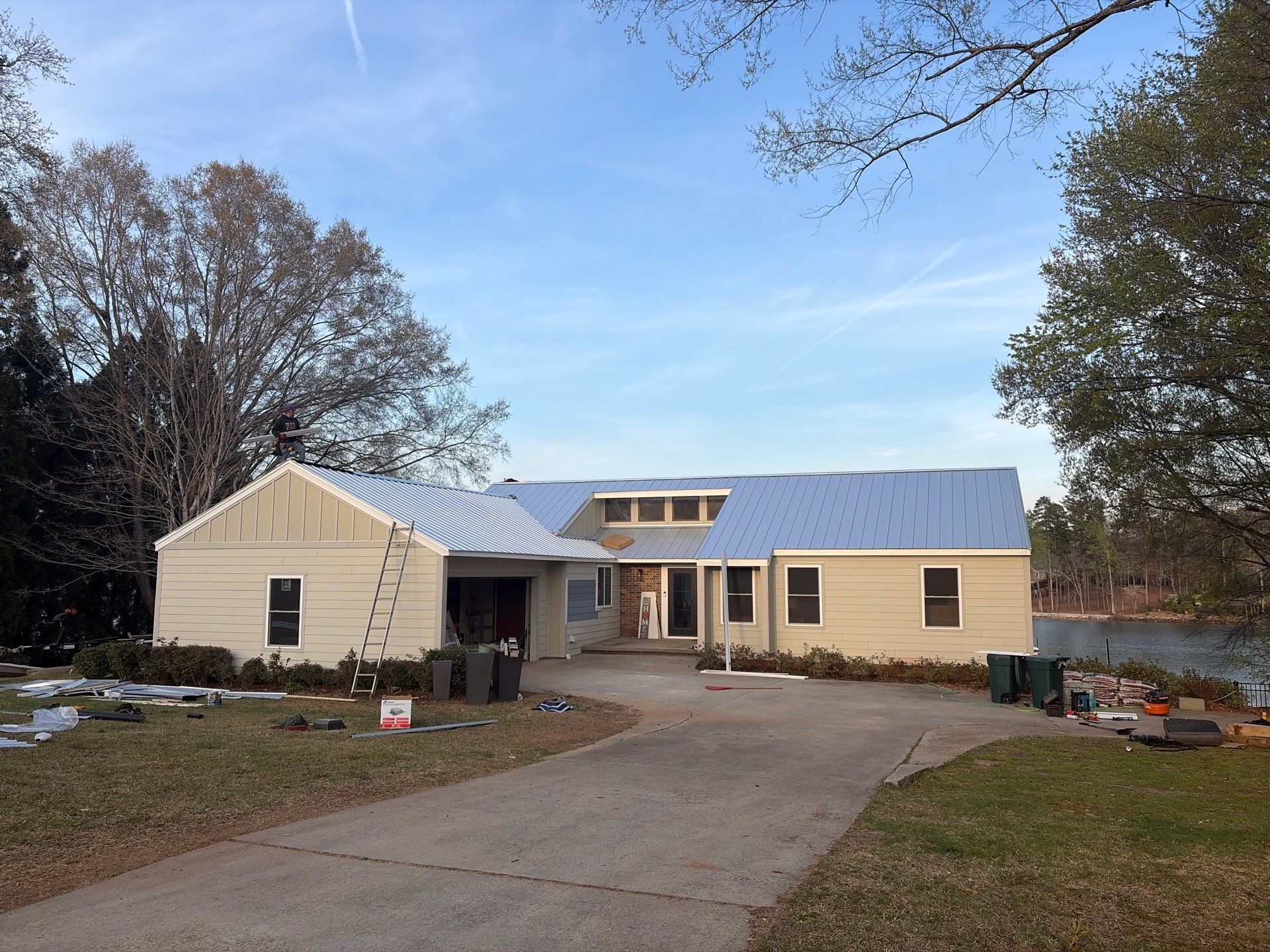 Metal Roof Replacement in Seneca, SC | Lake Keowee | 26-Gauge Galvalume Apex Panel by Roofers LLC